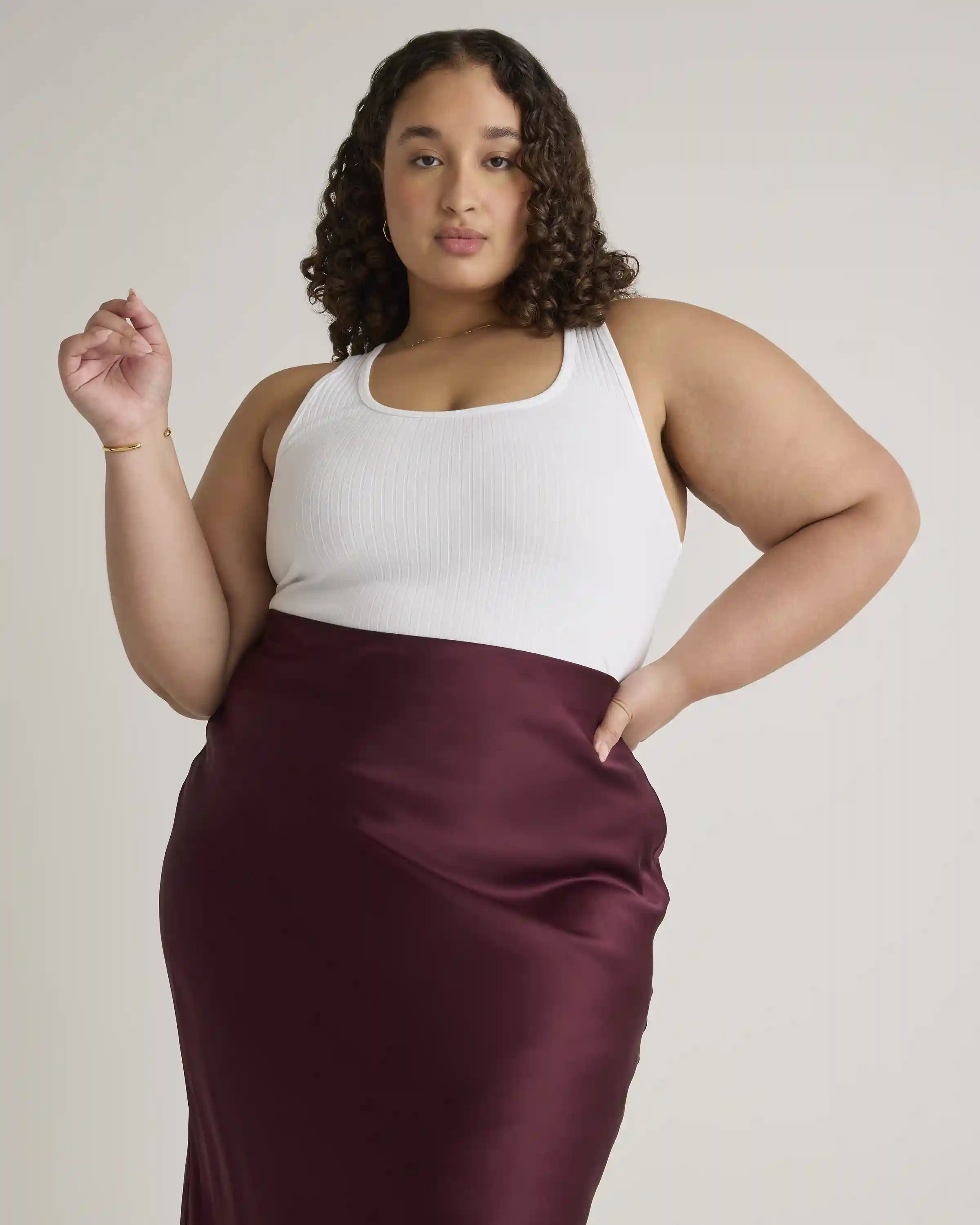 100% Washable Silk Skirt