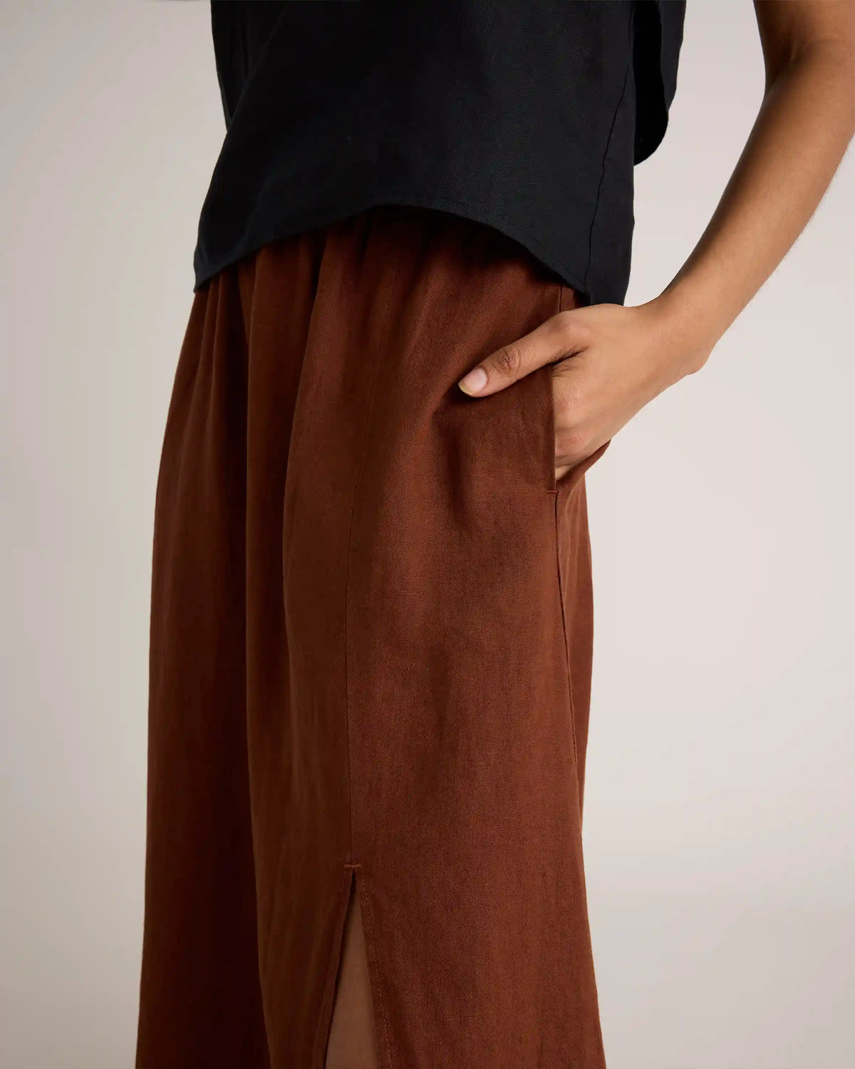 100% European Linen Maxi Skirt