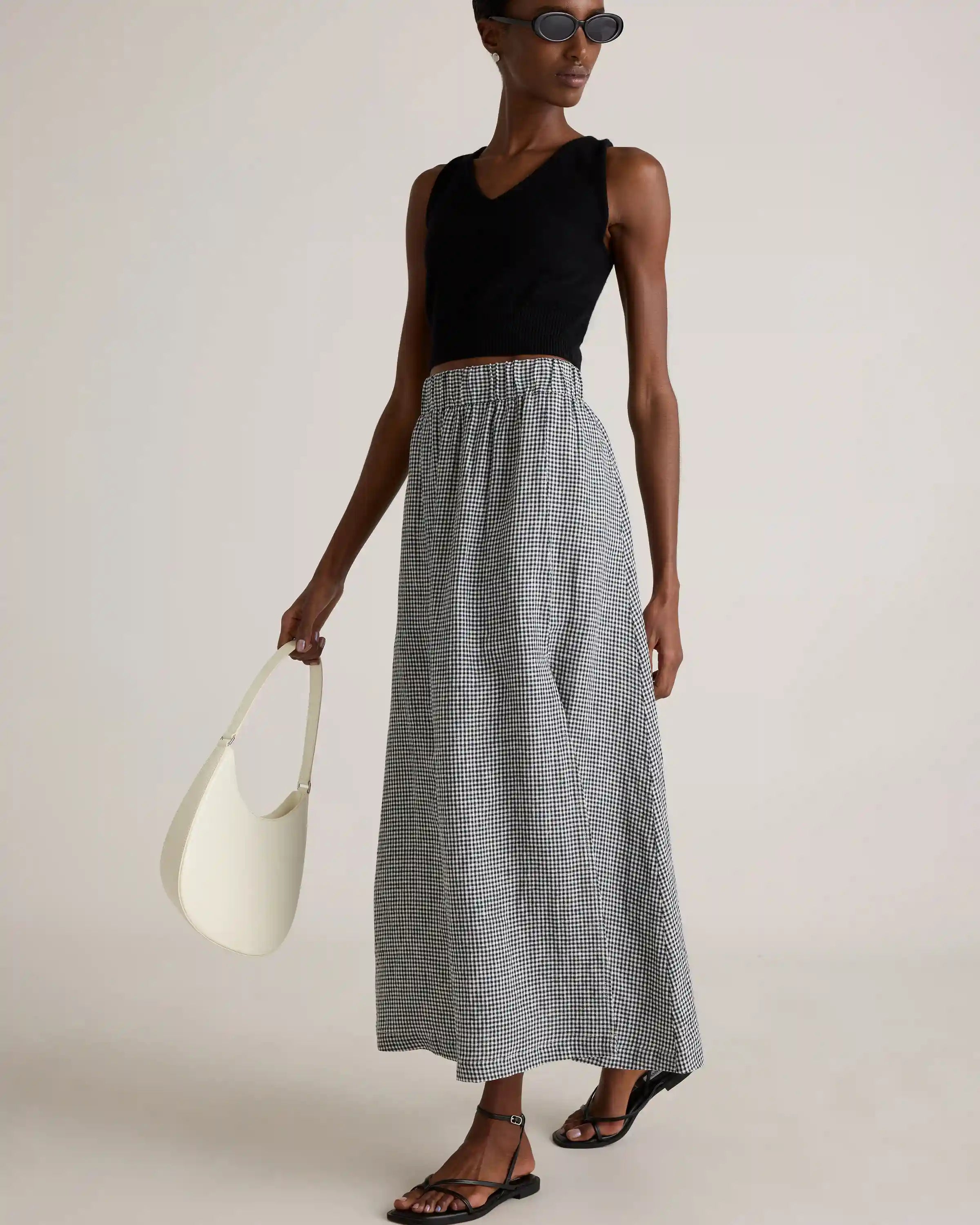 100% European Linen Maxi Skirt
