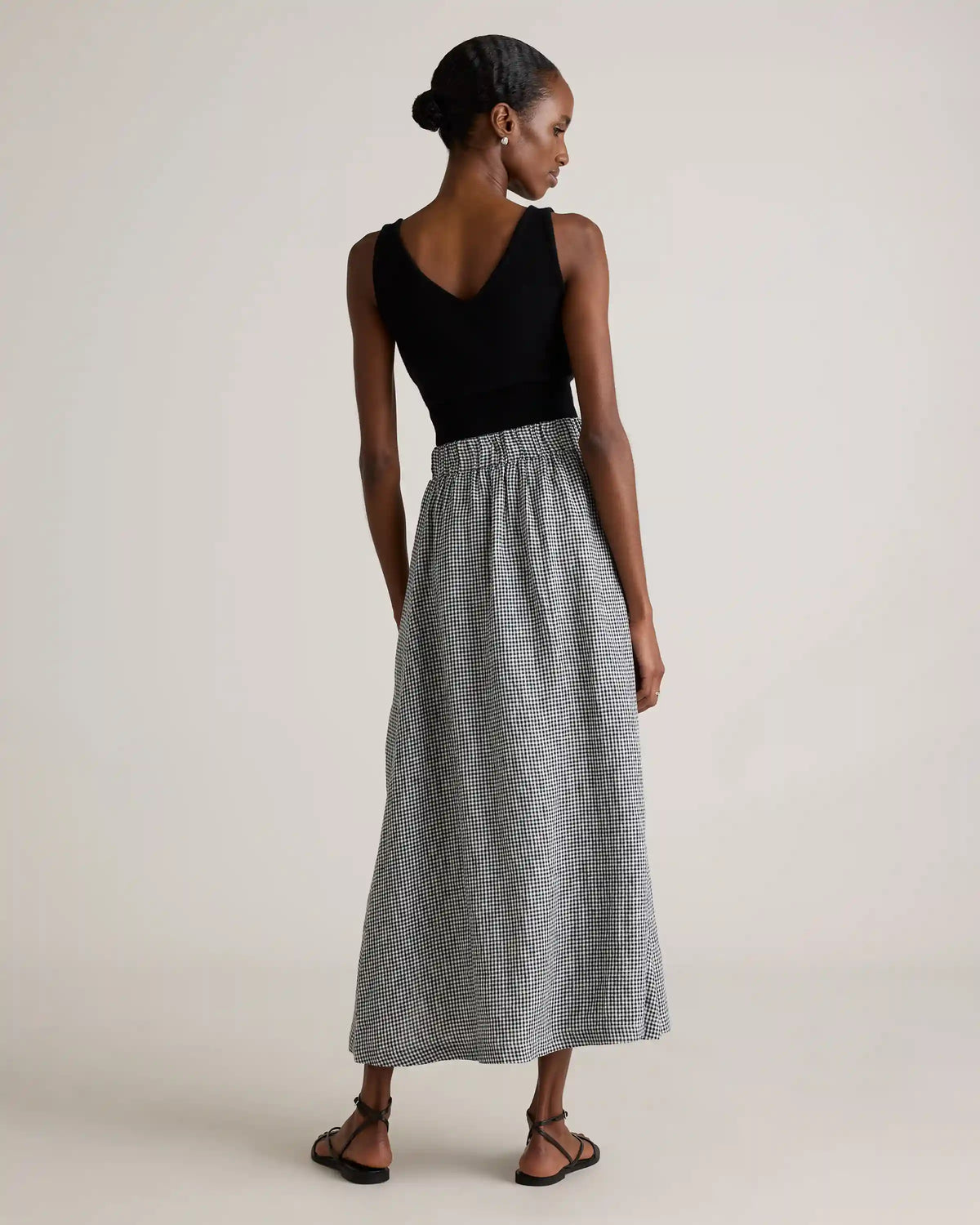 100% European Linen Maxi Skirt