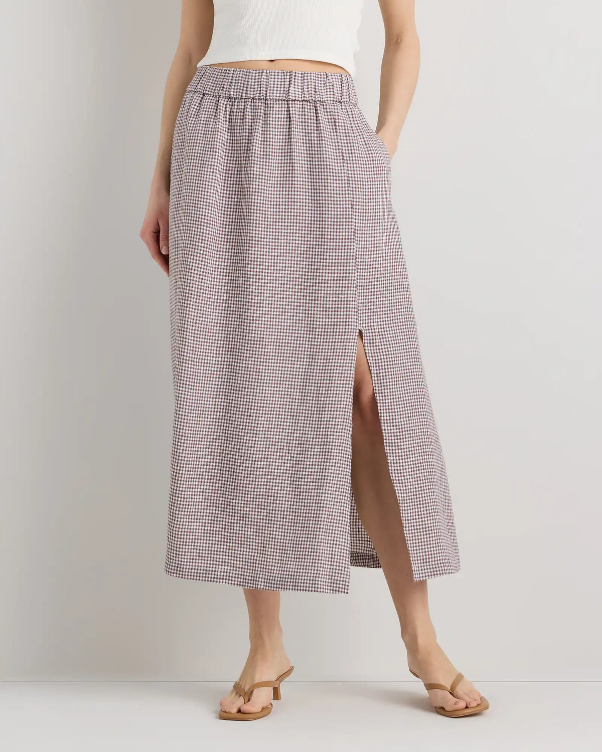 100% European Linen Maxi Skirt