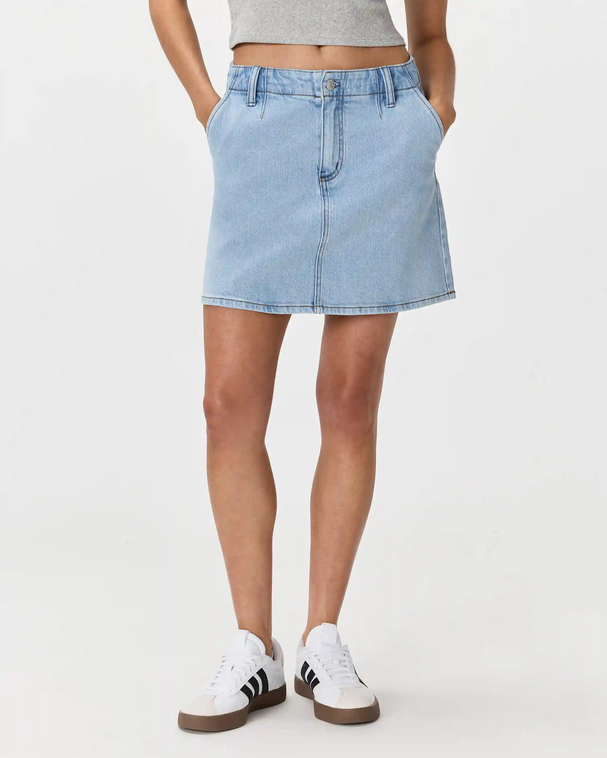 Stretch Denim Mini Skirt