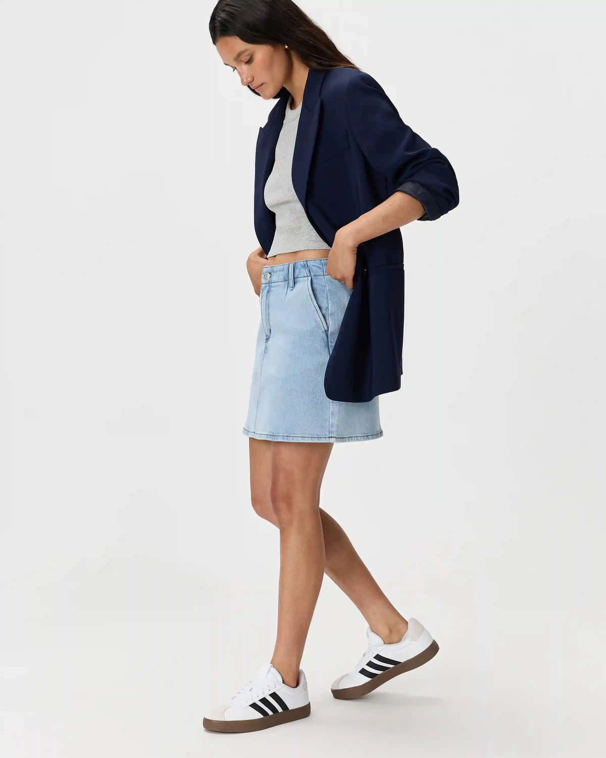 Stretch Denim Mini Skirt