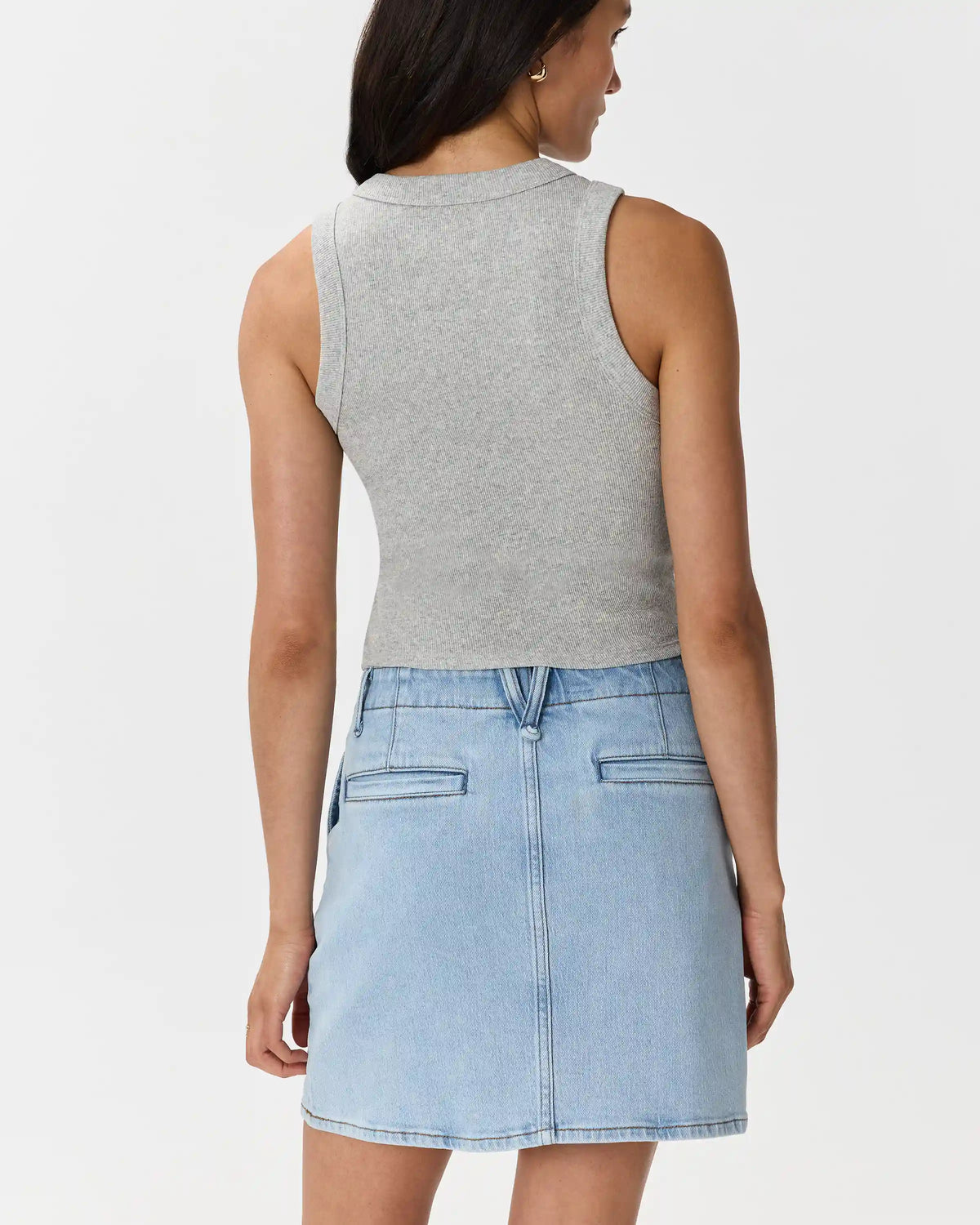Stretch Denim Mini Skirt