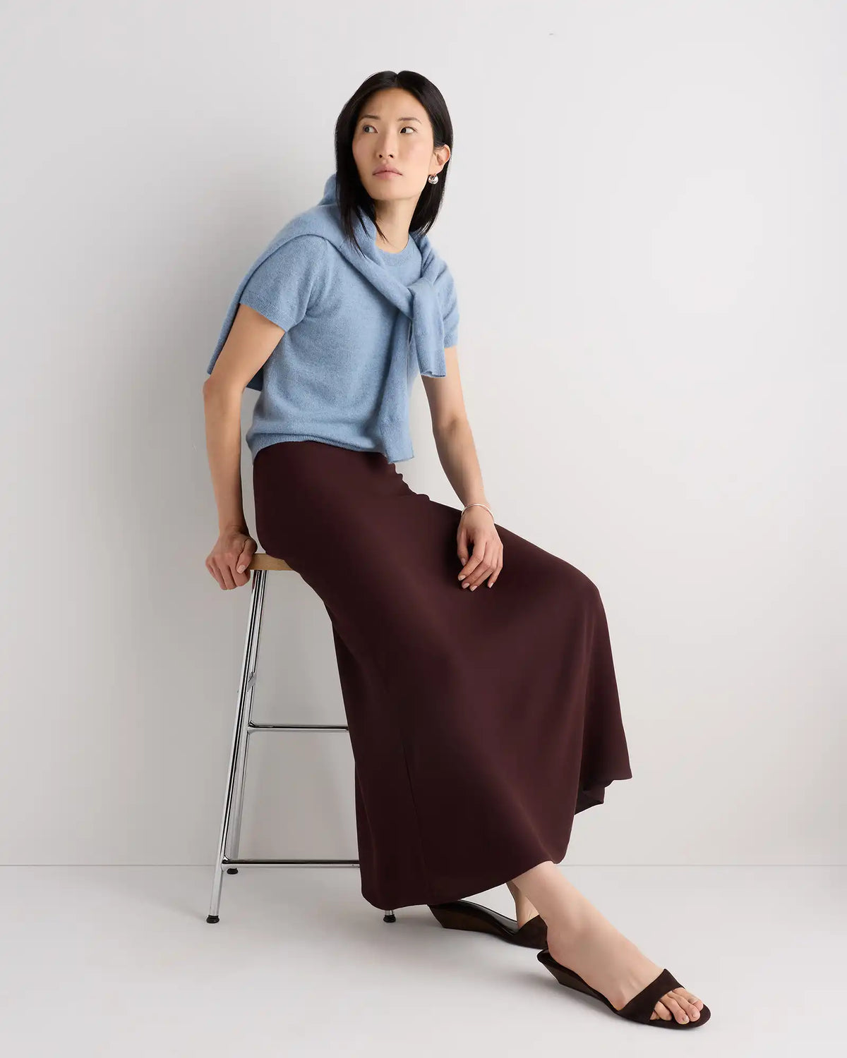 Lightweight Crepe Slip Skirt