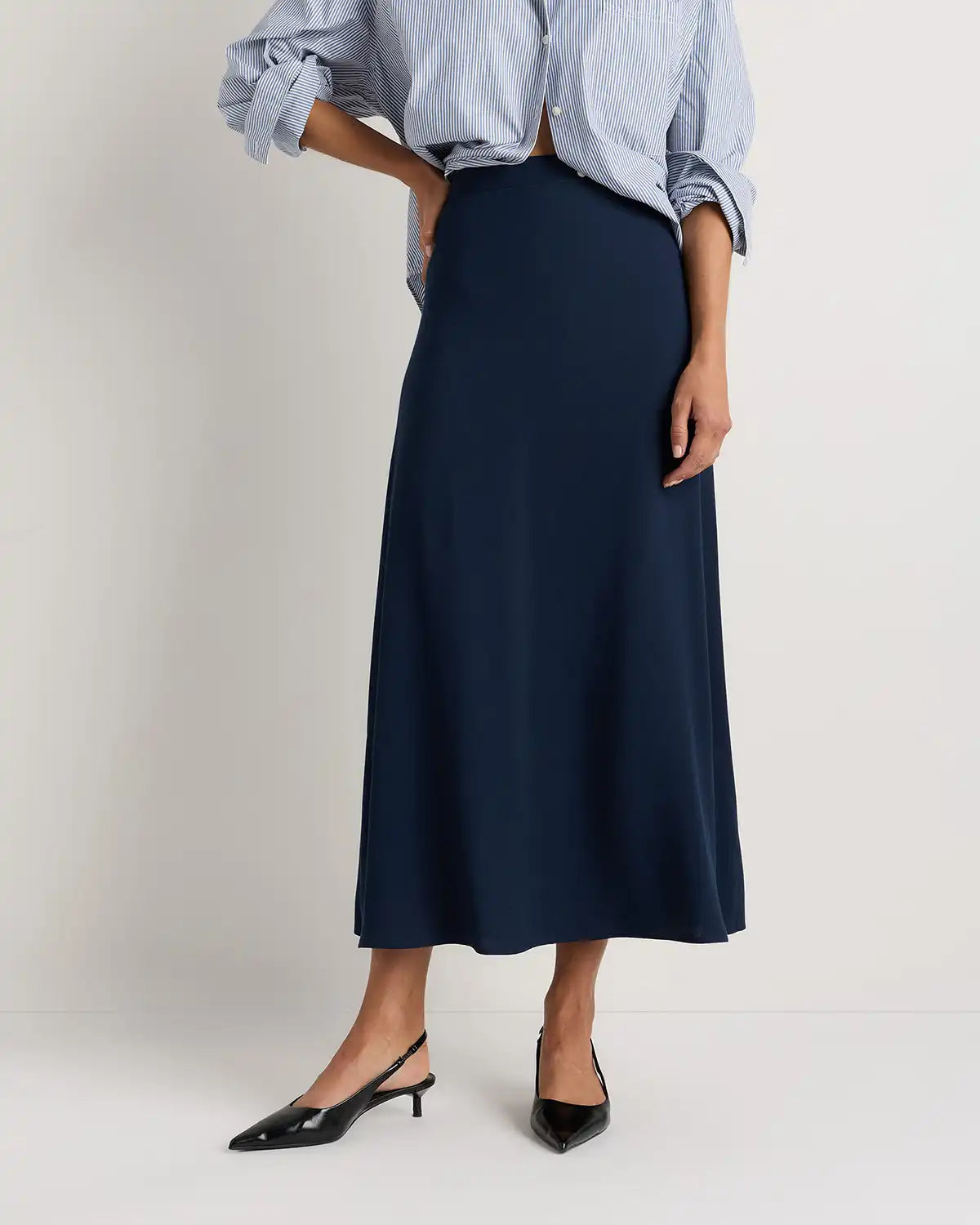 Lightweight Crepe Slip Skirt
