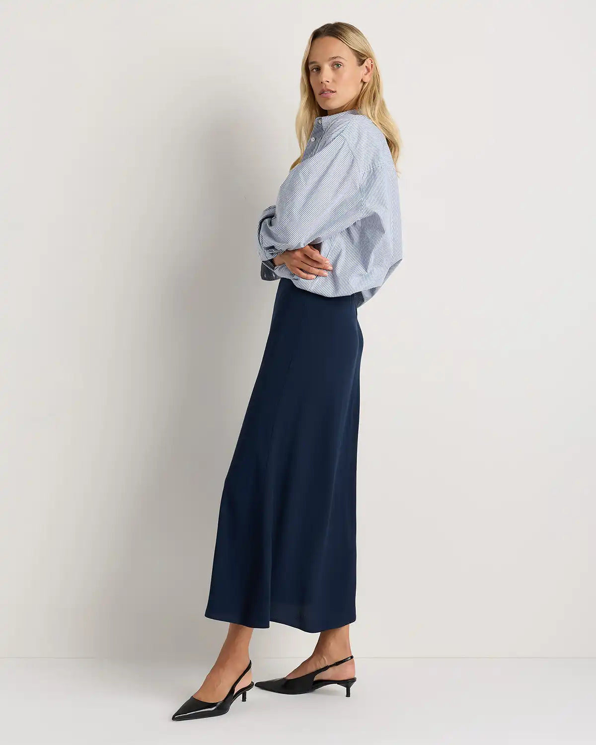 Lightweight Crepe Slip Skirt
