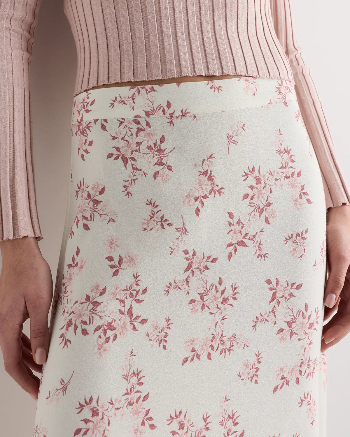 Lightweight Crepe Slip Skirt