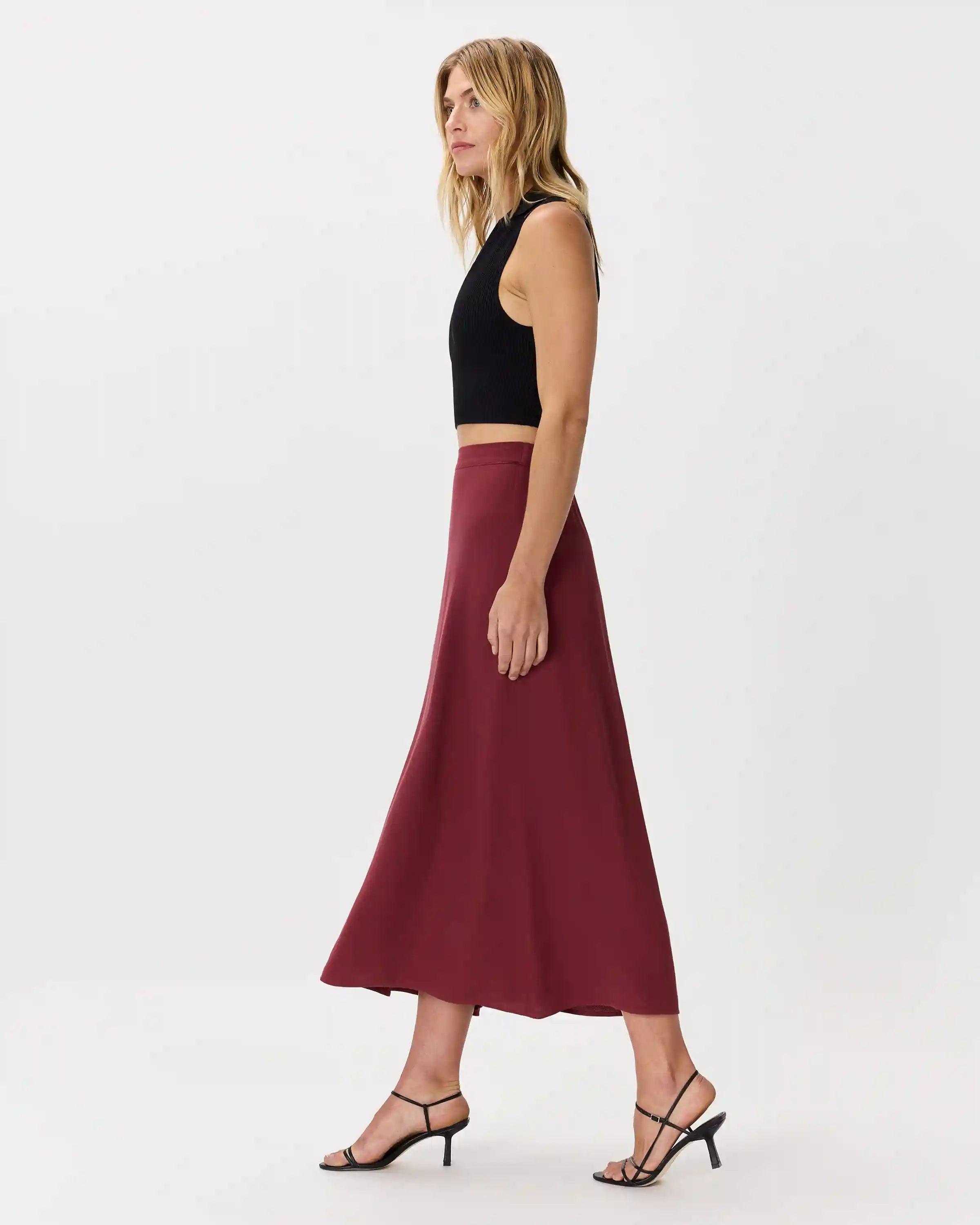 Lightweight Crepe Slip Skirt