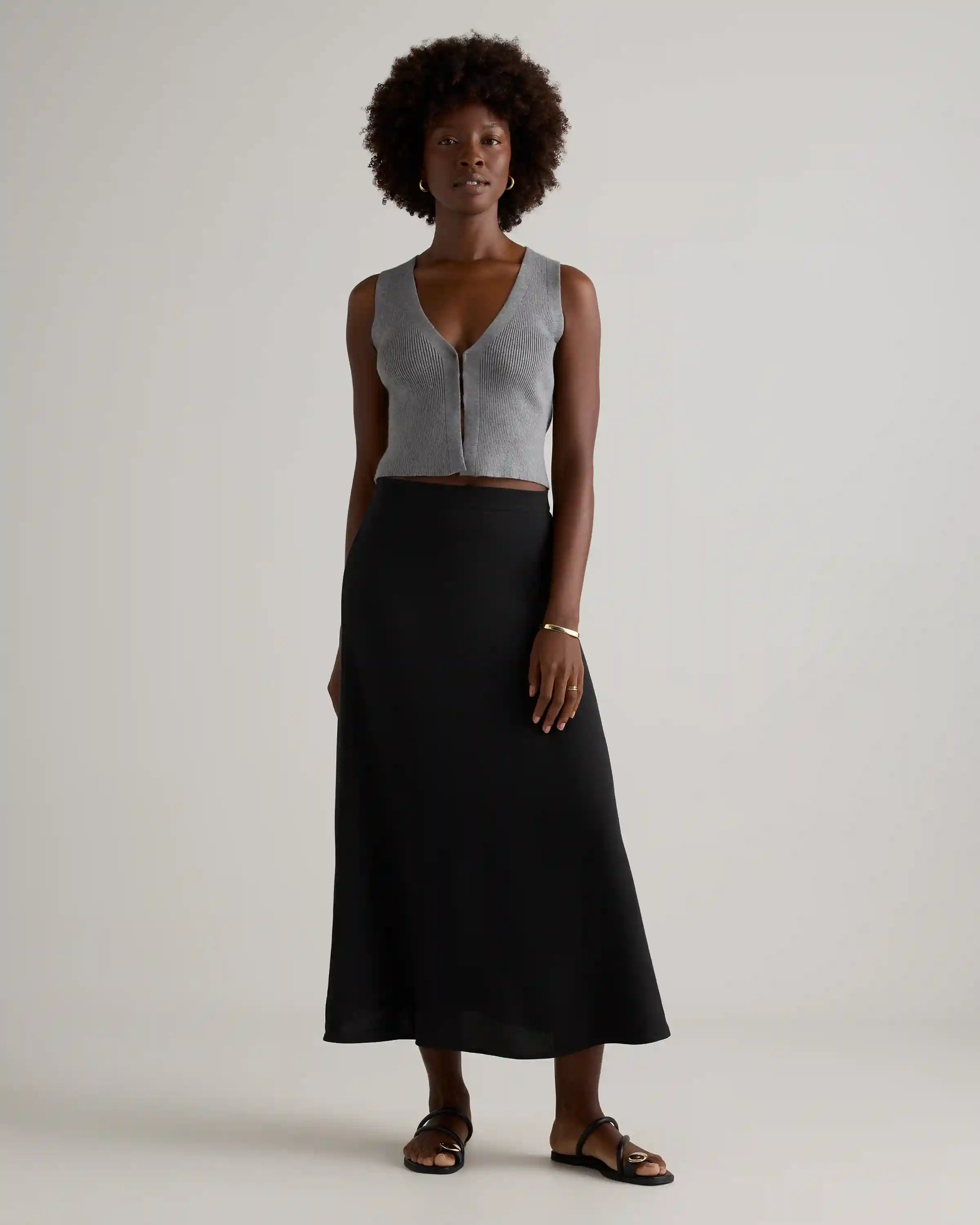 Lightweight Crepe Slip Skirt