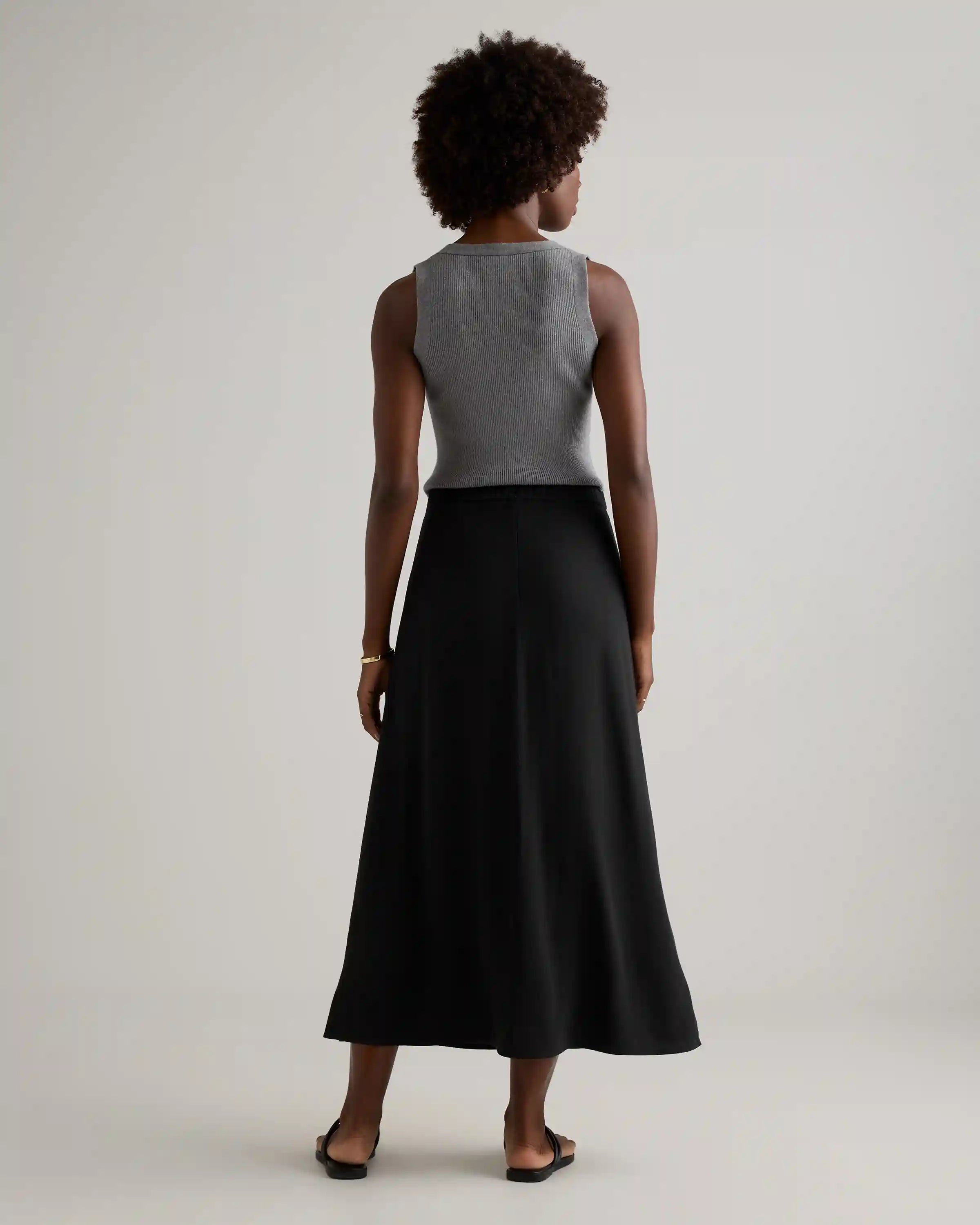 Lightweight Crepe Slip Skirt