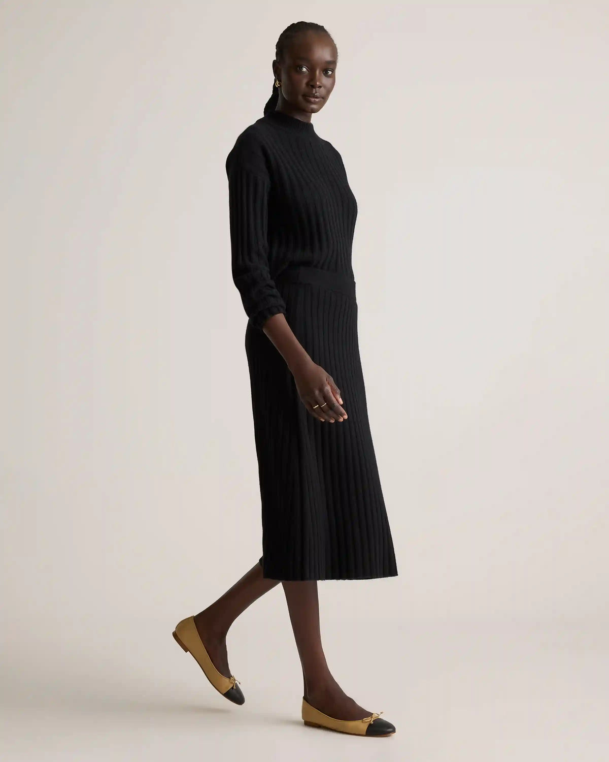 Mongolian Cashmere Midi Skirt