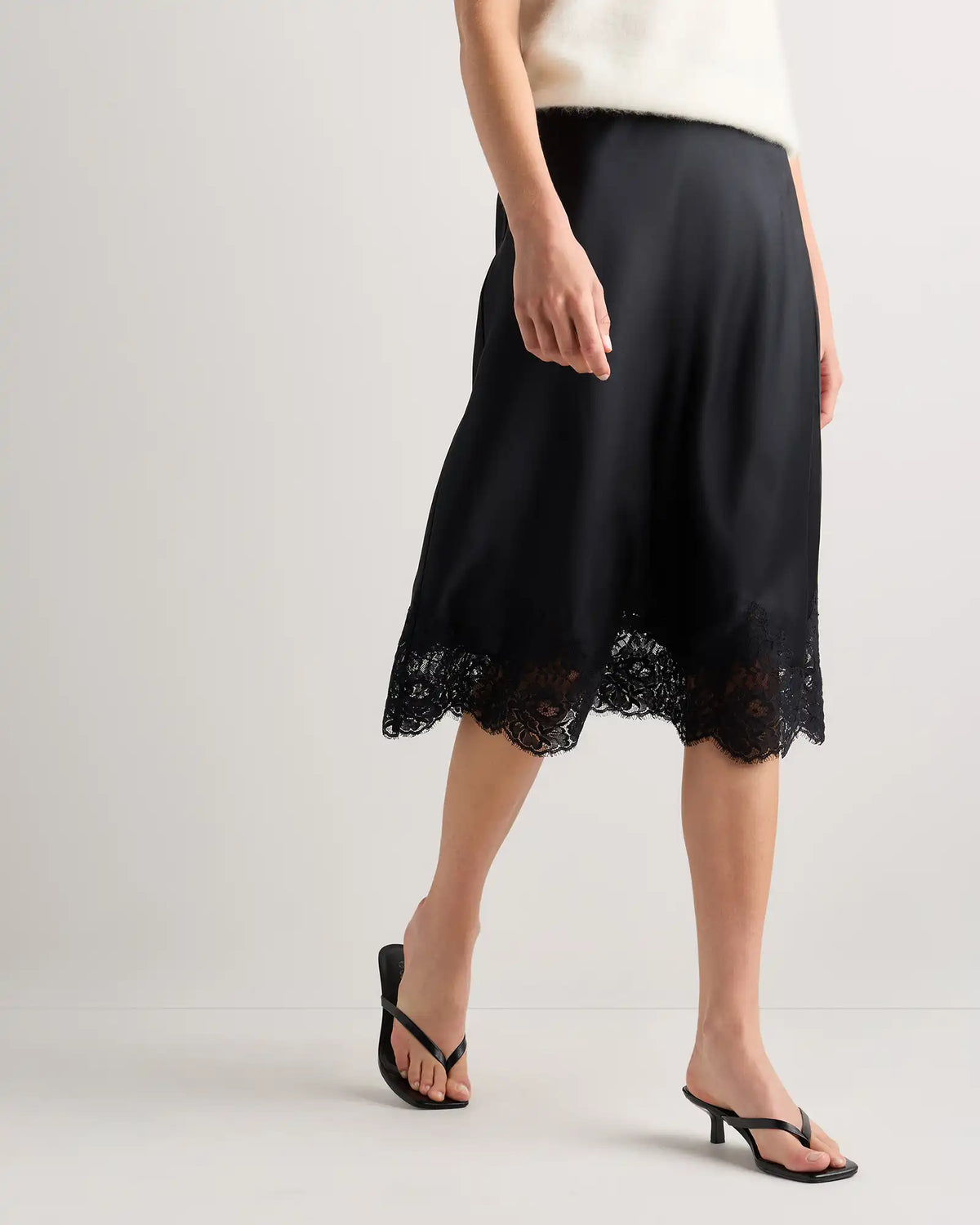100% Washable Silk Lace Skirt