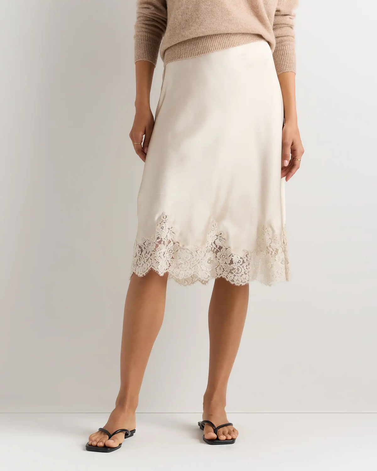 100% Washable Silk Lace Skirt