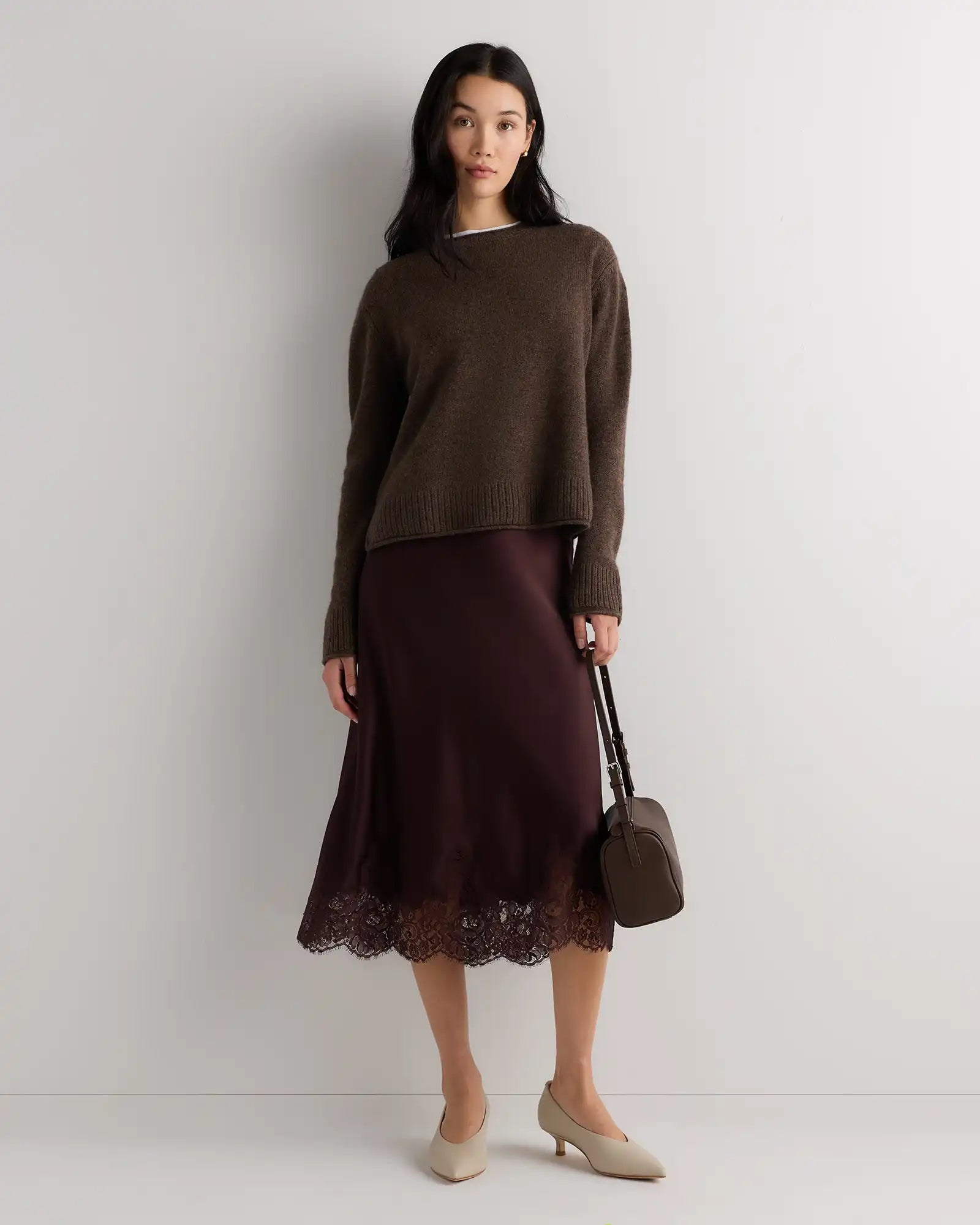 100% Washable Silk Lace Skirt