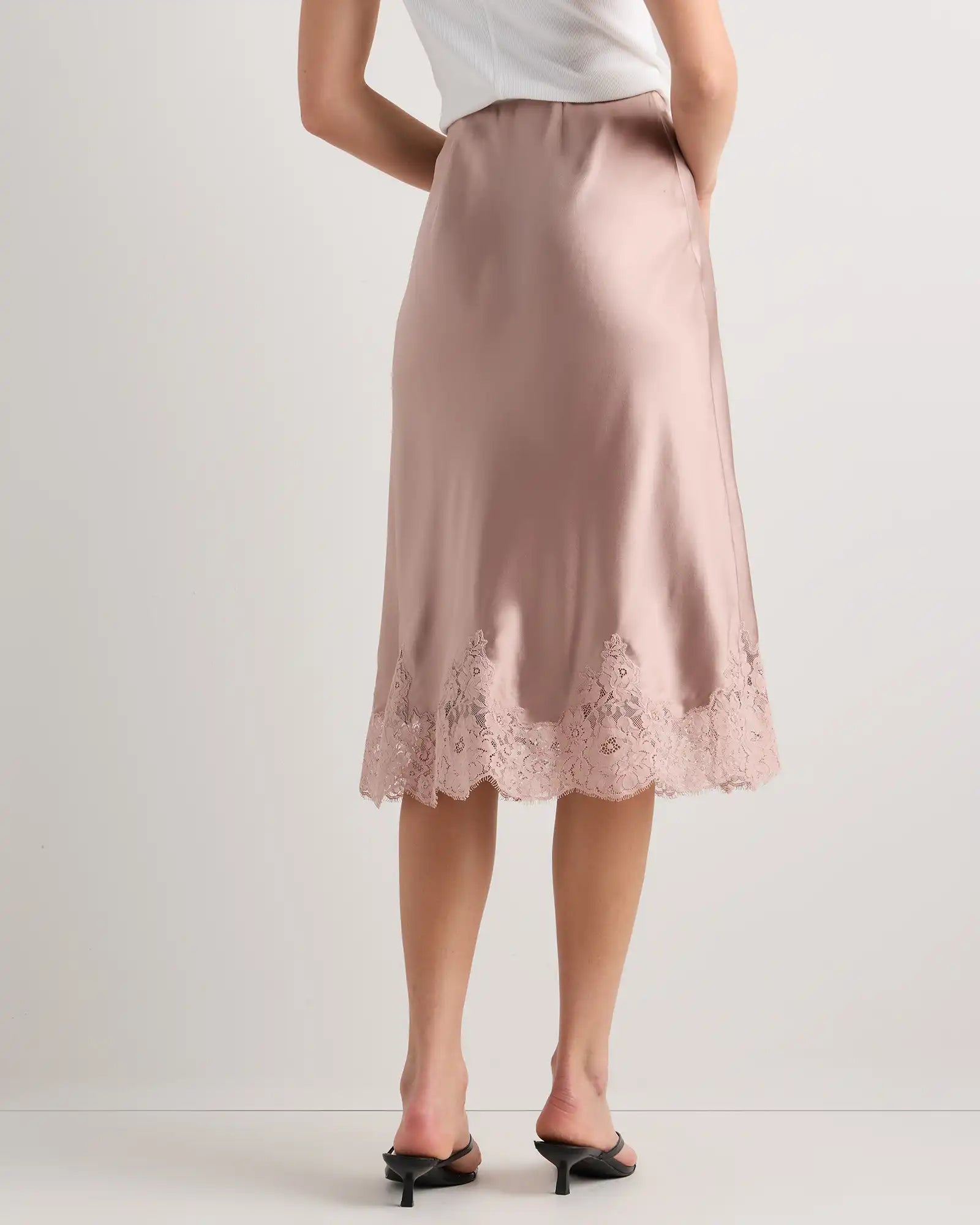 100% Washable Silk Lace Skirt