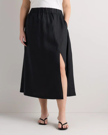 100% European Linen Maxi Skirt