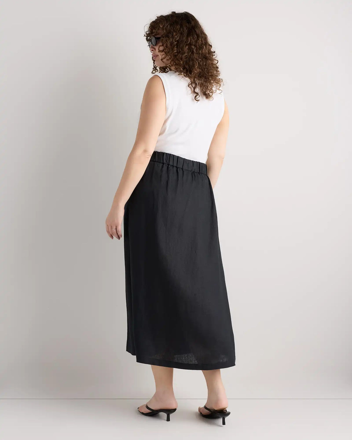 100% European Linen Maxi Skirt