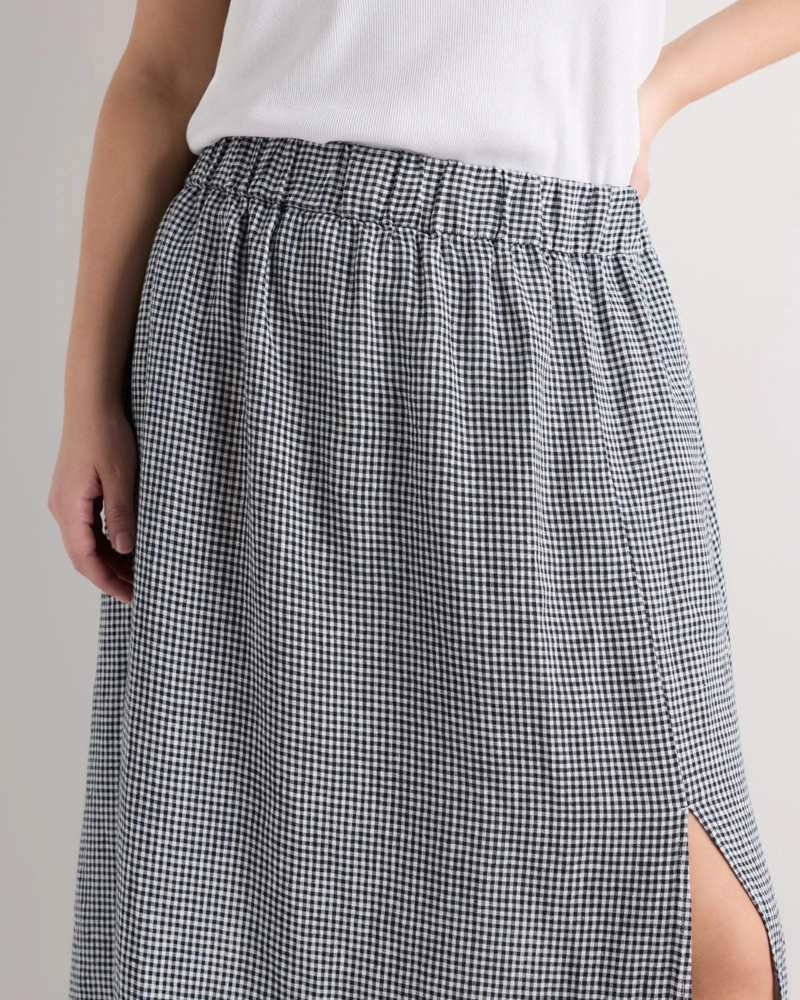 100% European Linen Maxi Skirt