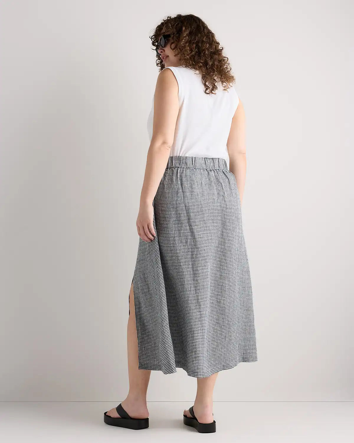 100% European Linen Maxi Skirt