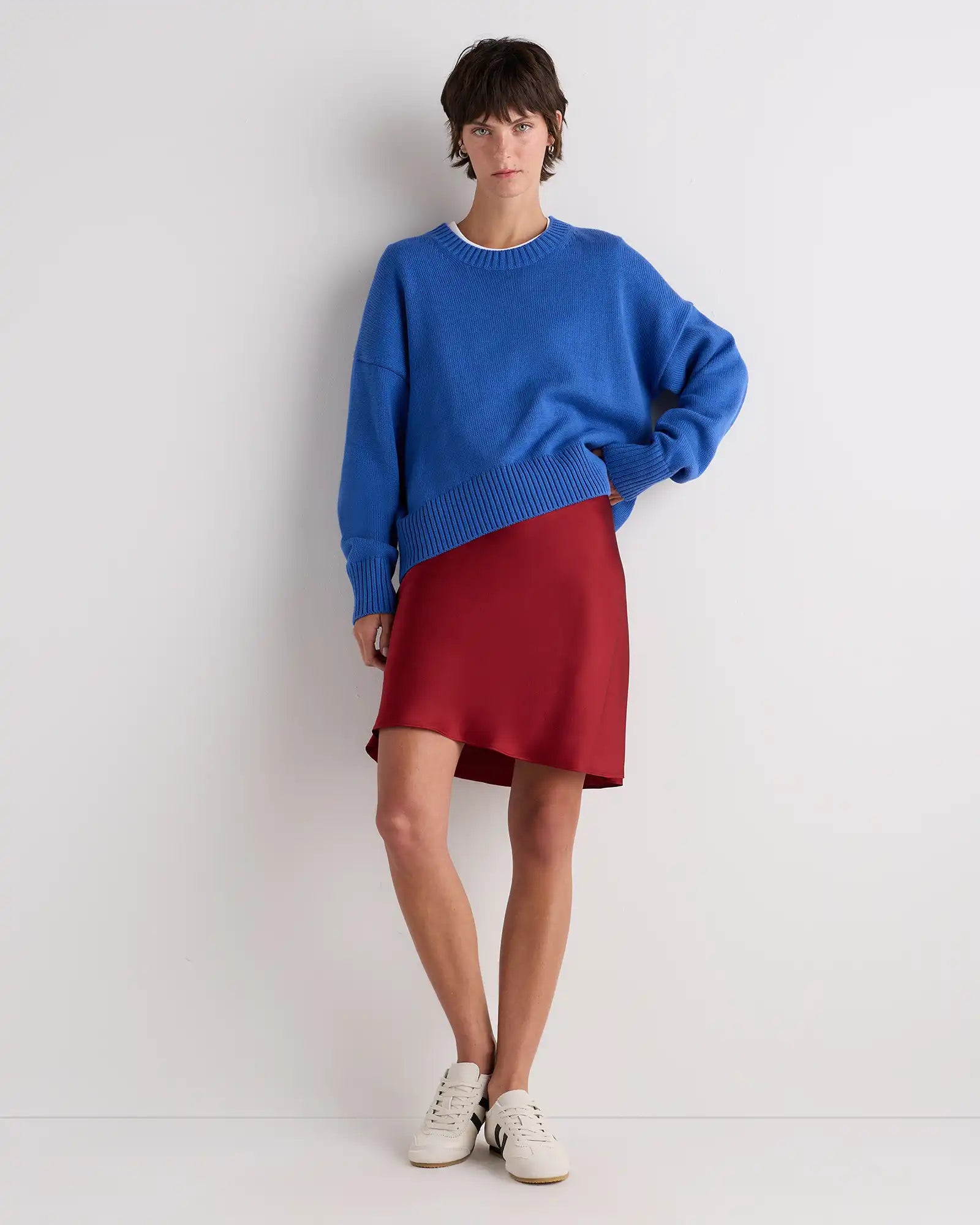 100% Organic Cotton Boyfriend Crew Sweater