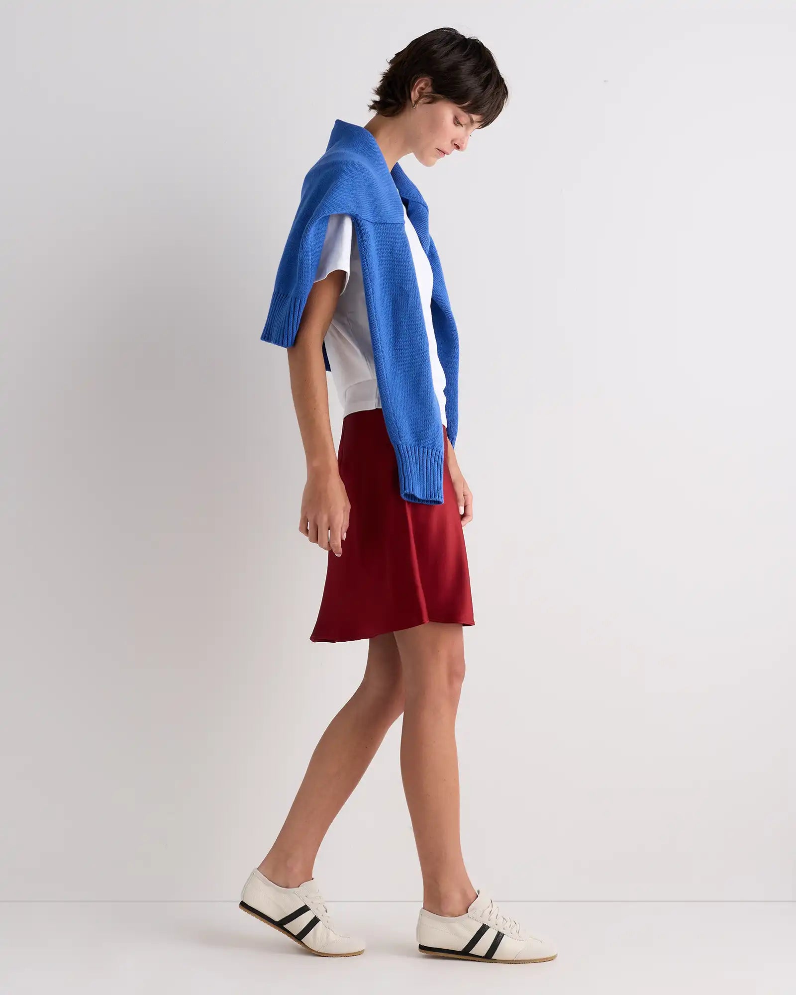 100% Washable Silk Mini Skirt