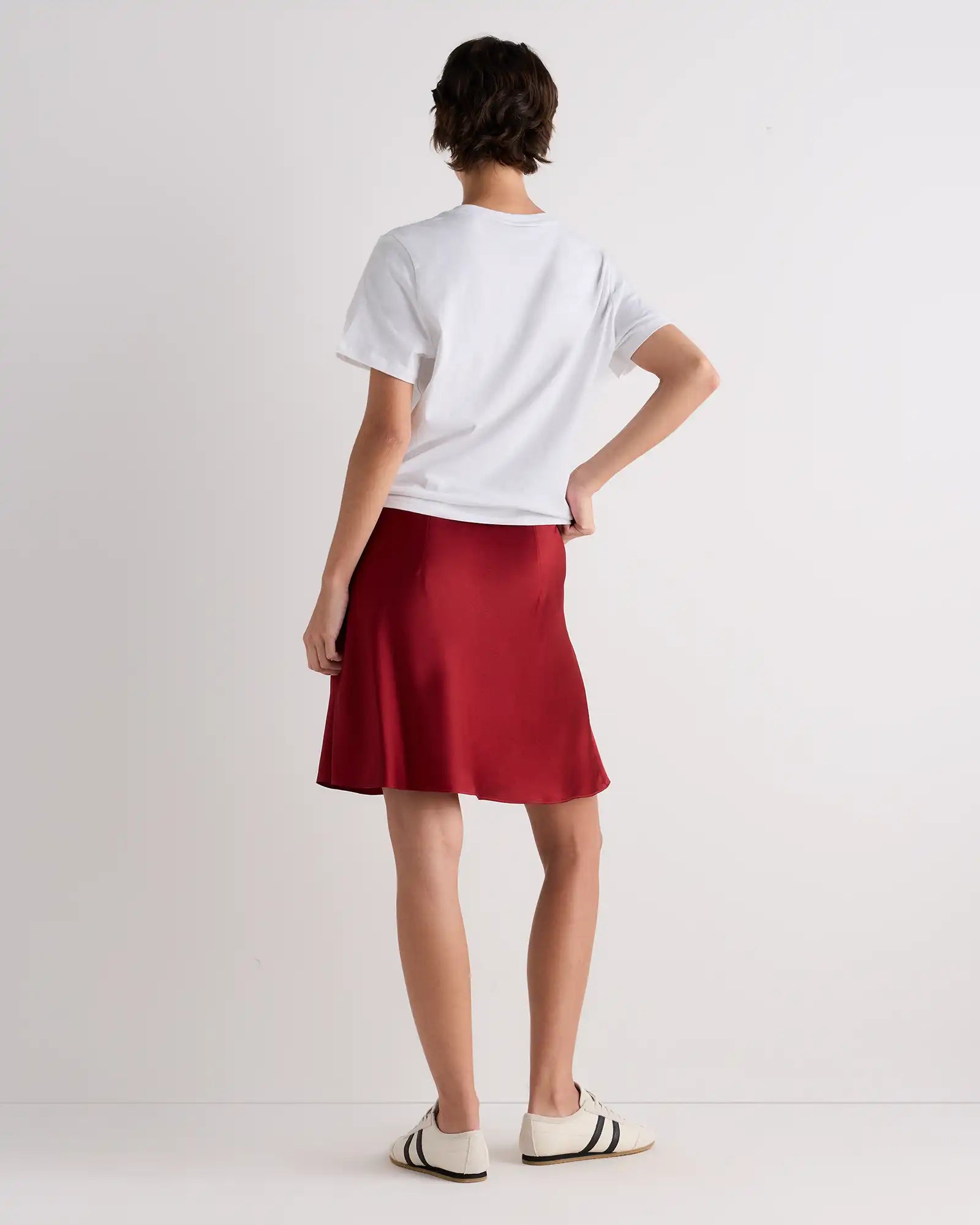 100% Washable Silk Mini Skirt