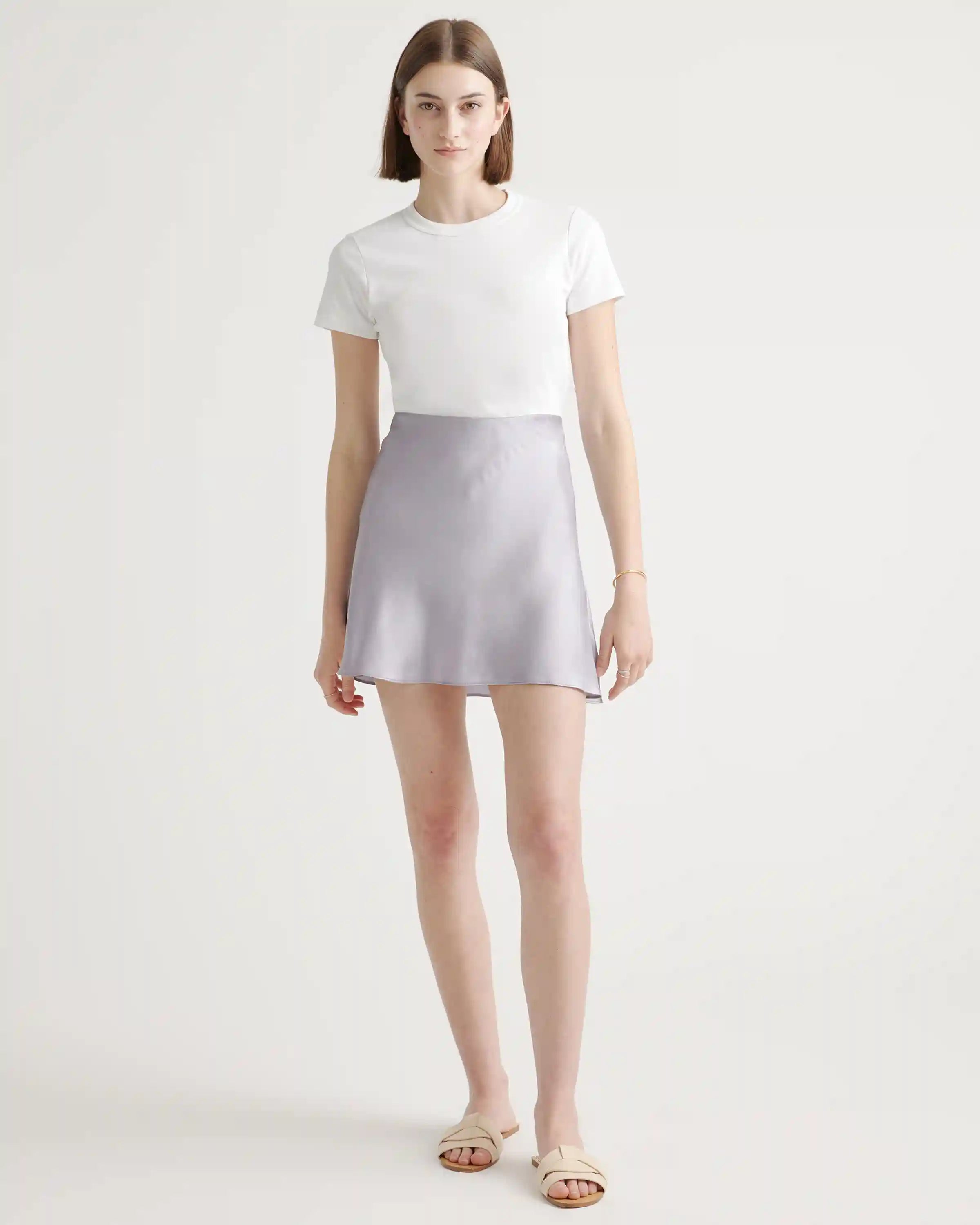 100% Washable Silk Mini Skirt