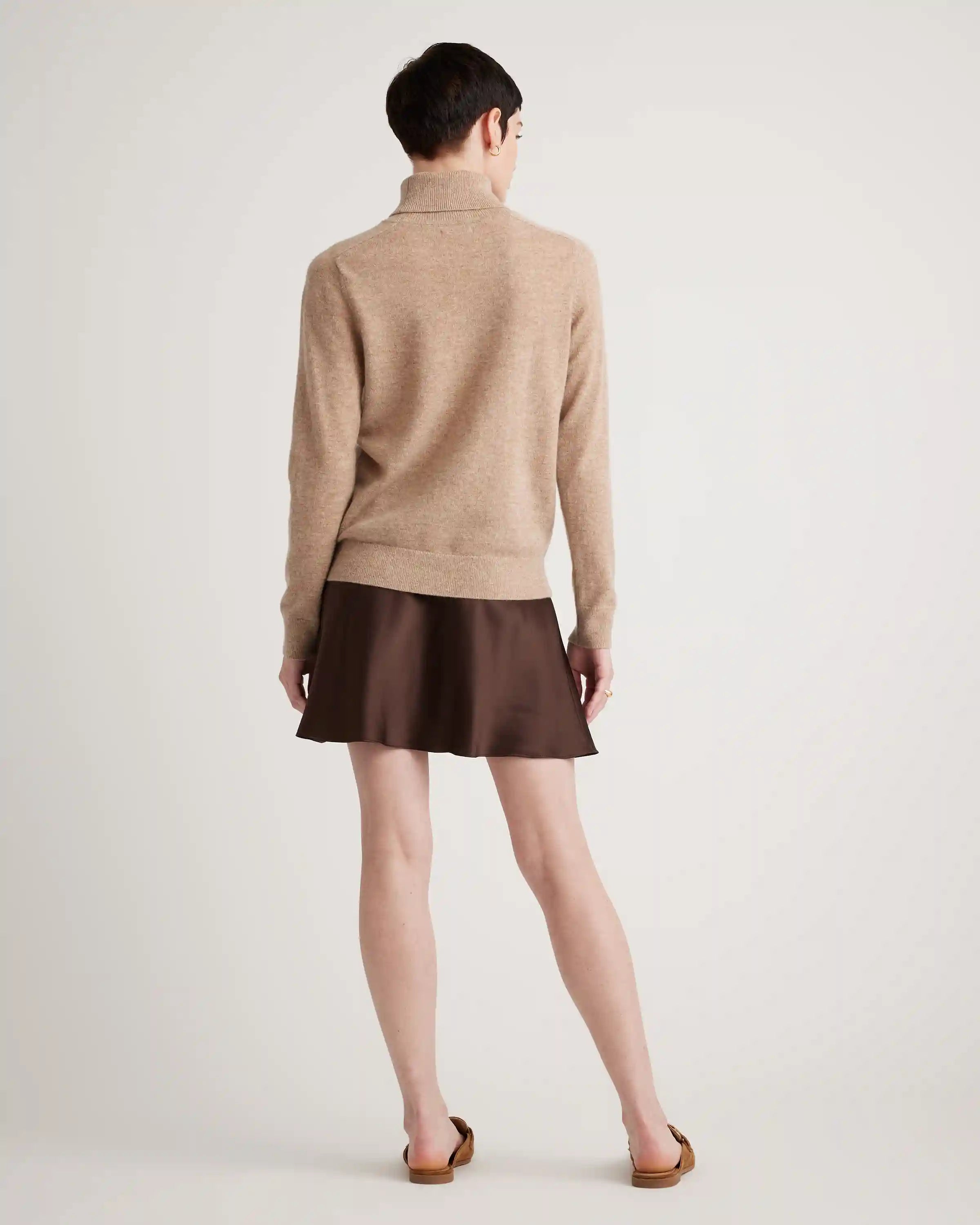 100% Washable Silk Mini Skirt
