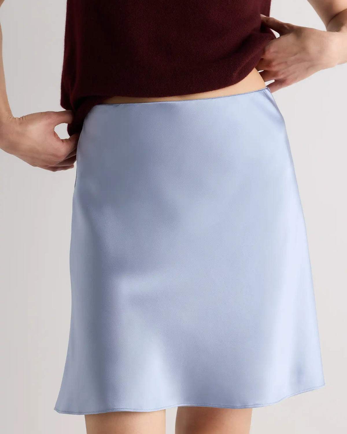 100% Washable Silk Mini Skirt