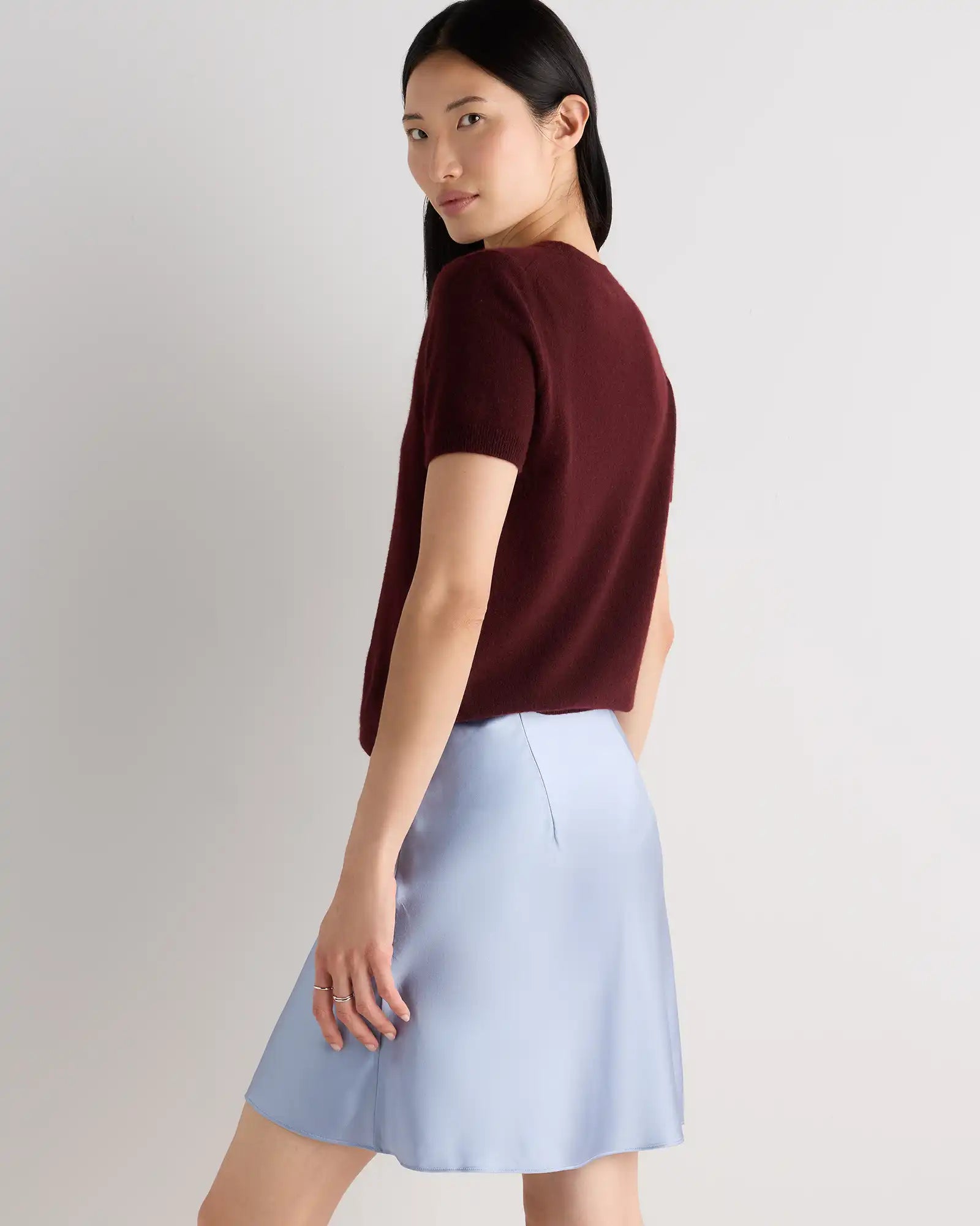 100% Washable Silk Mini Skirt