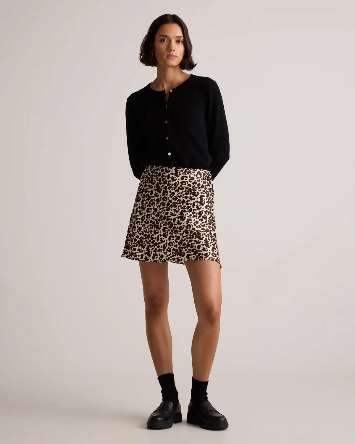 100% Washable Silk Mini Skirt