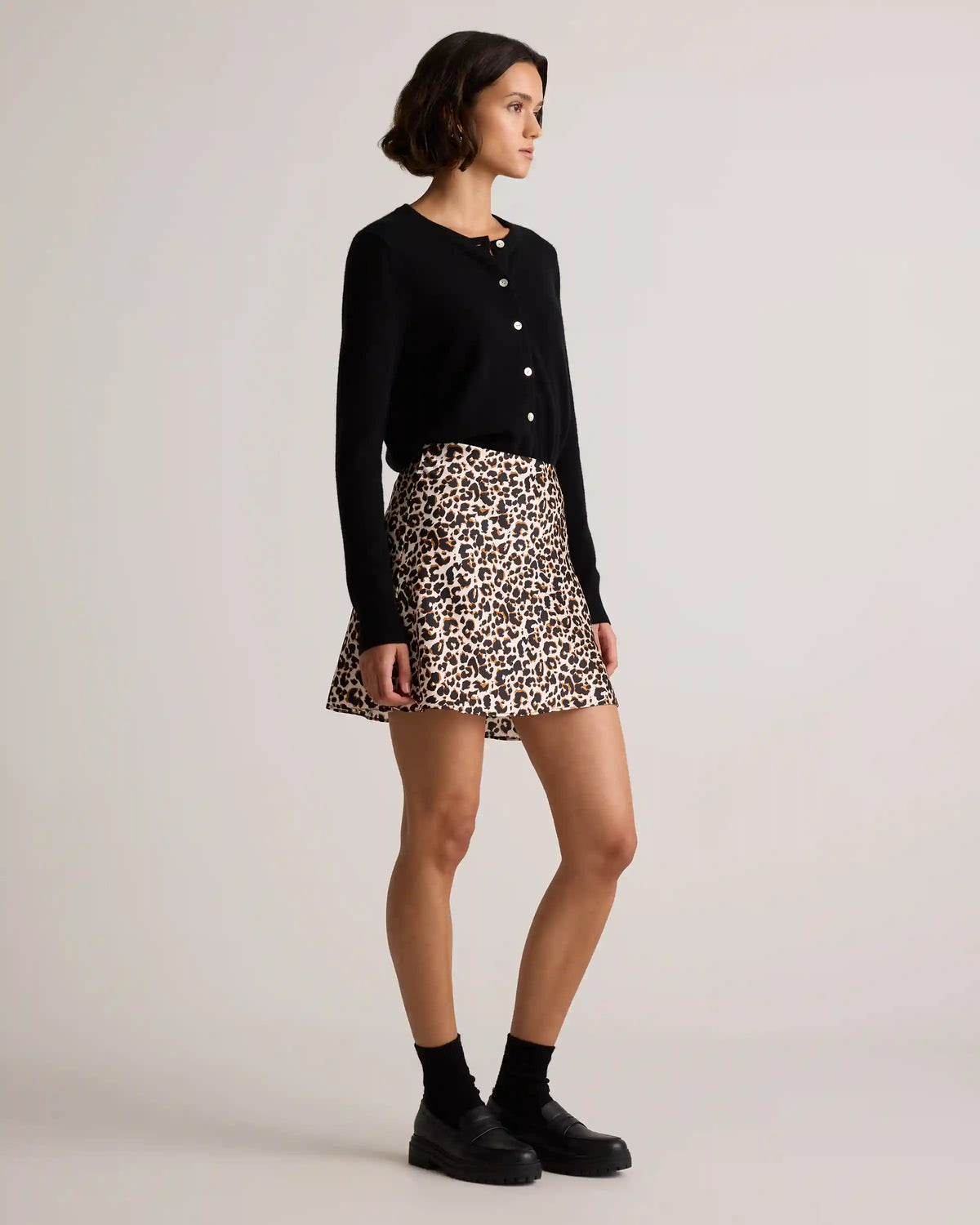 100% Washable Silk Mini Skirt