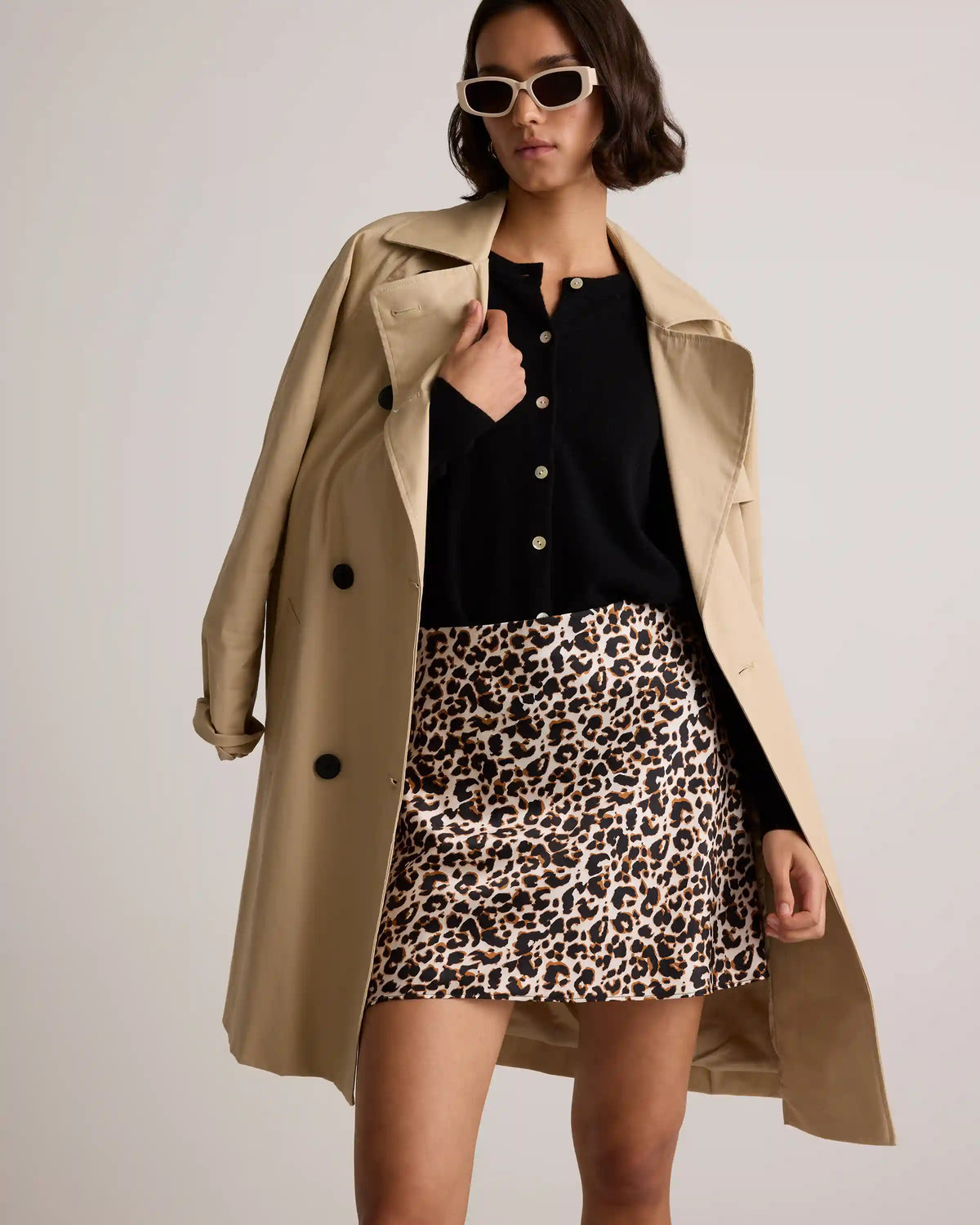 100% Washable Silk Mini Skirt