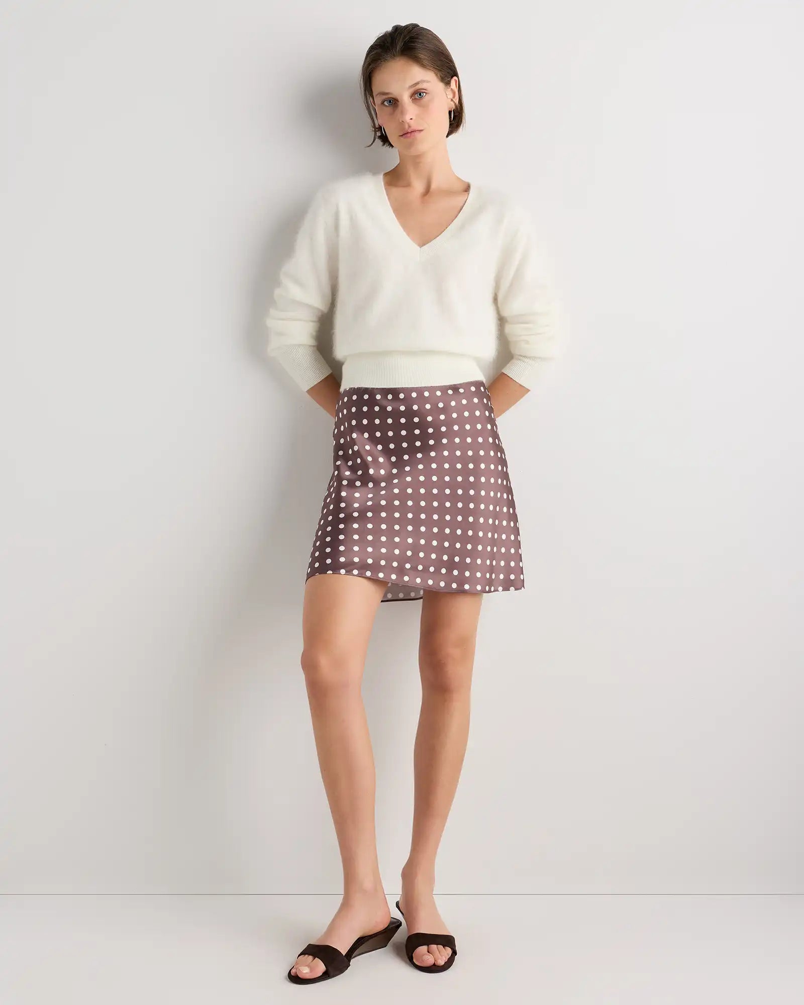 100% Washable Silk Mini Skirt