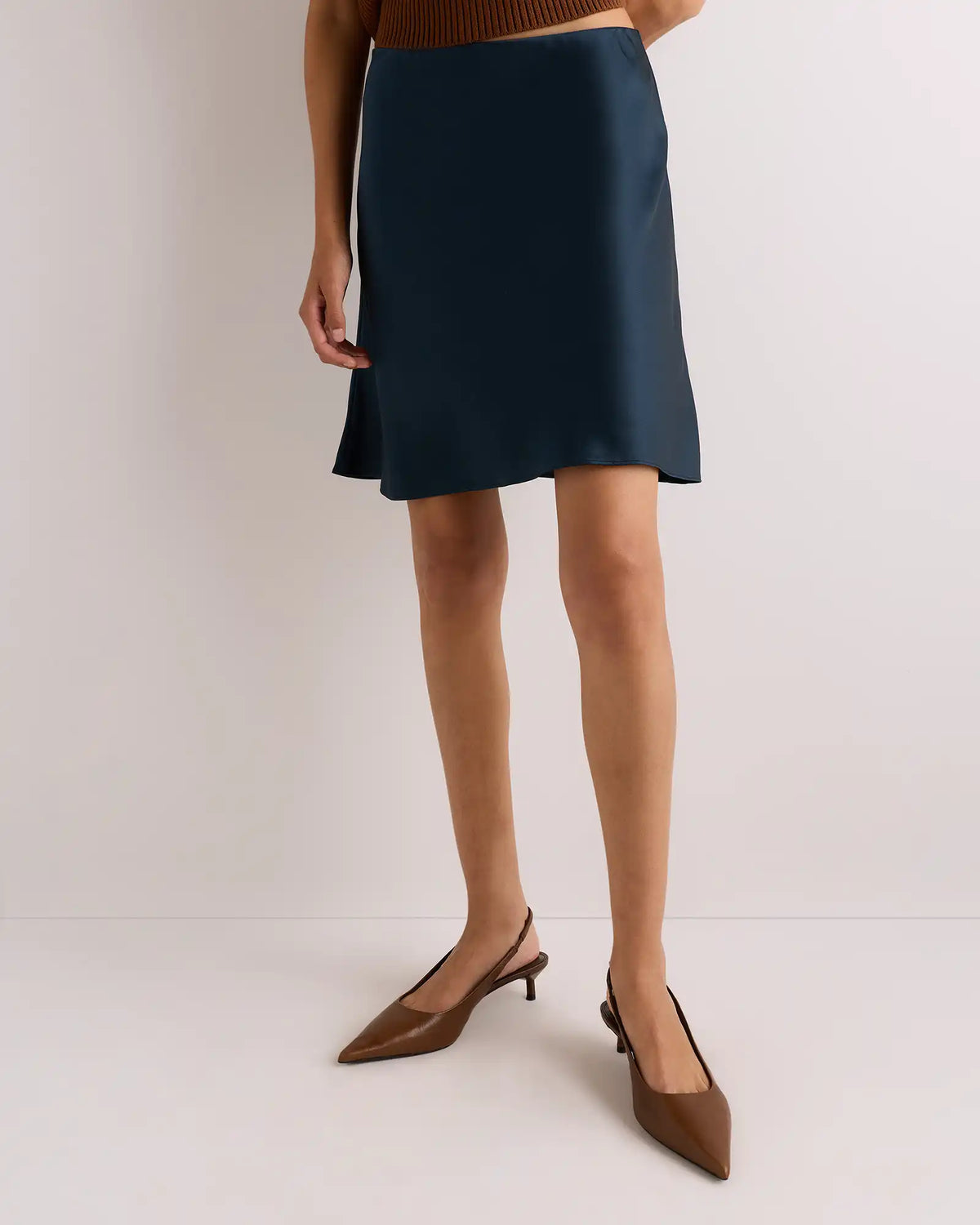 100% Washable Silk Mini Skirt