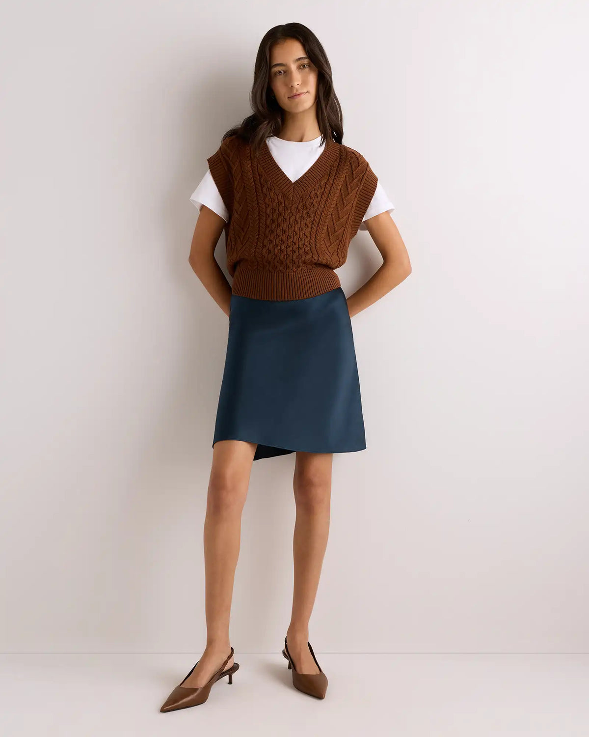 100% Washable Silk Mini Skirt