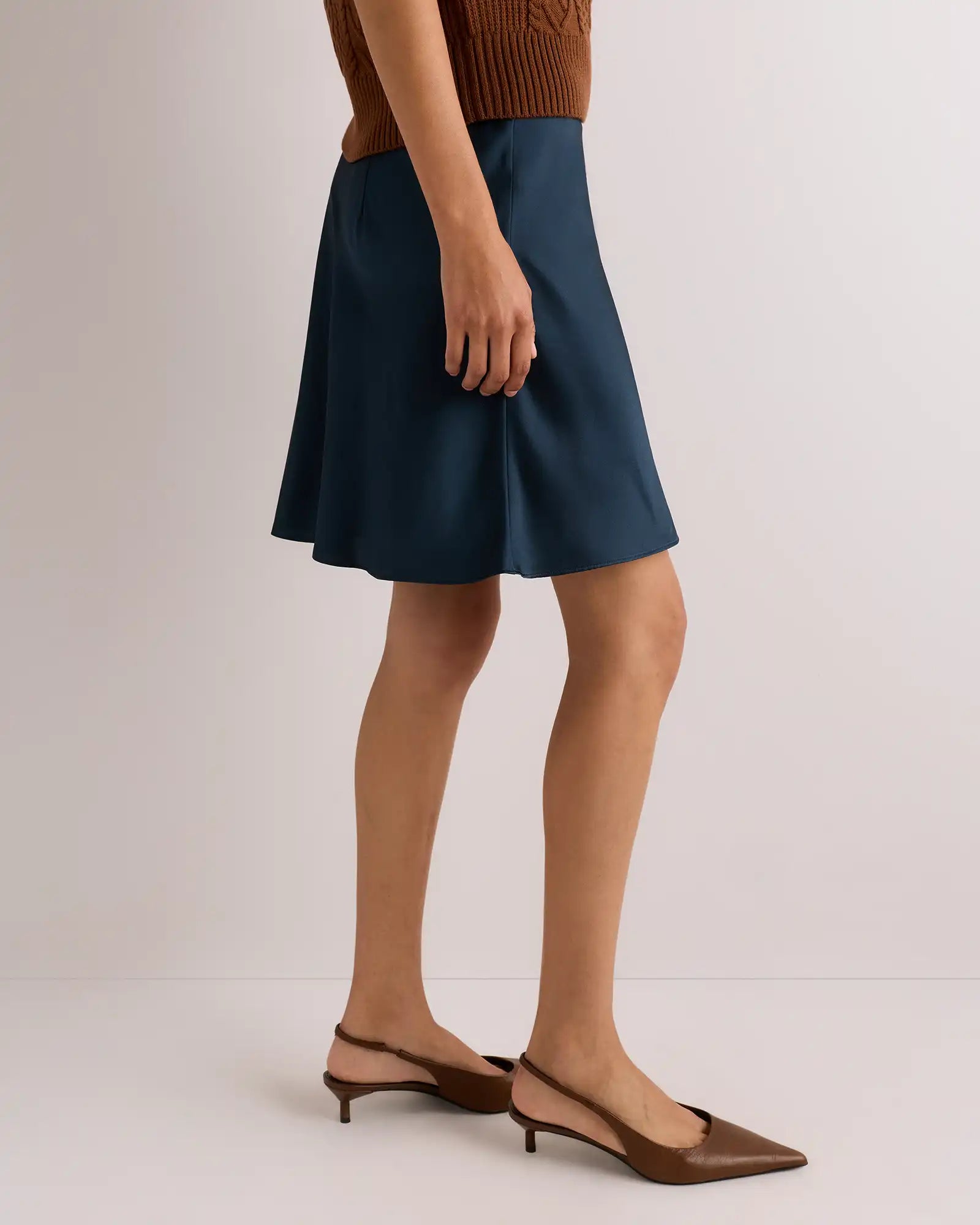 100% Washable Silk Mini Skirt