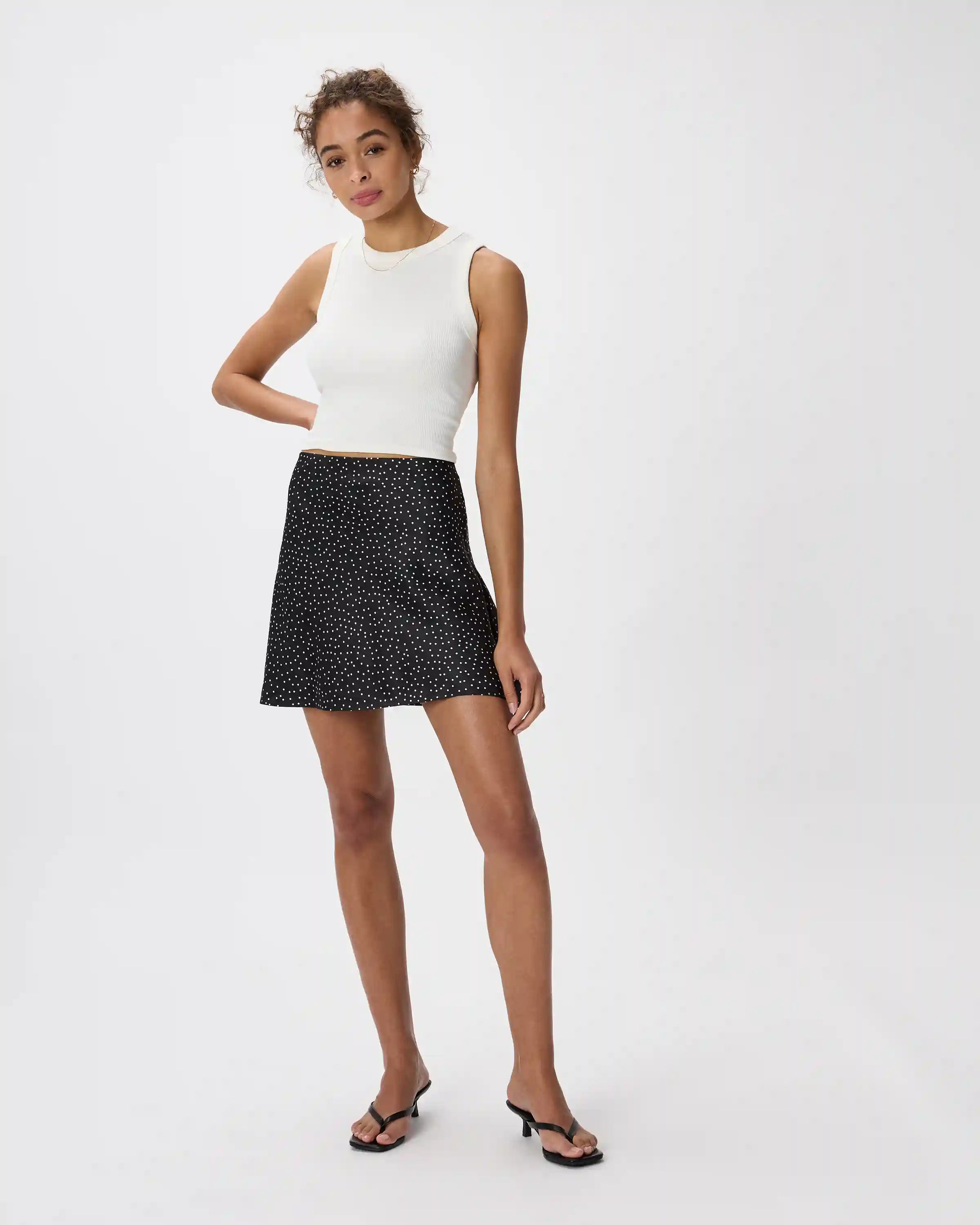 100% Washable Silk Mini Skirt