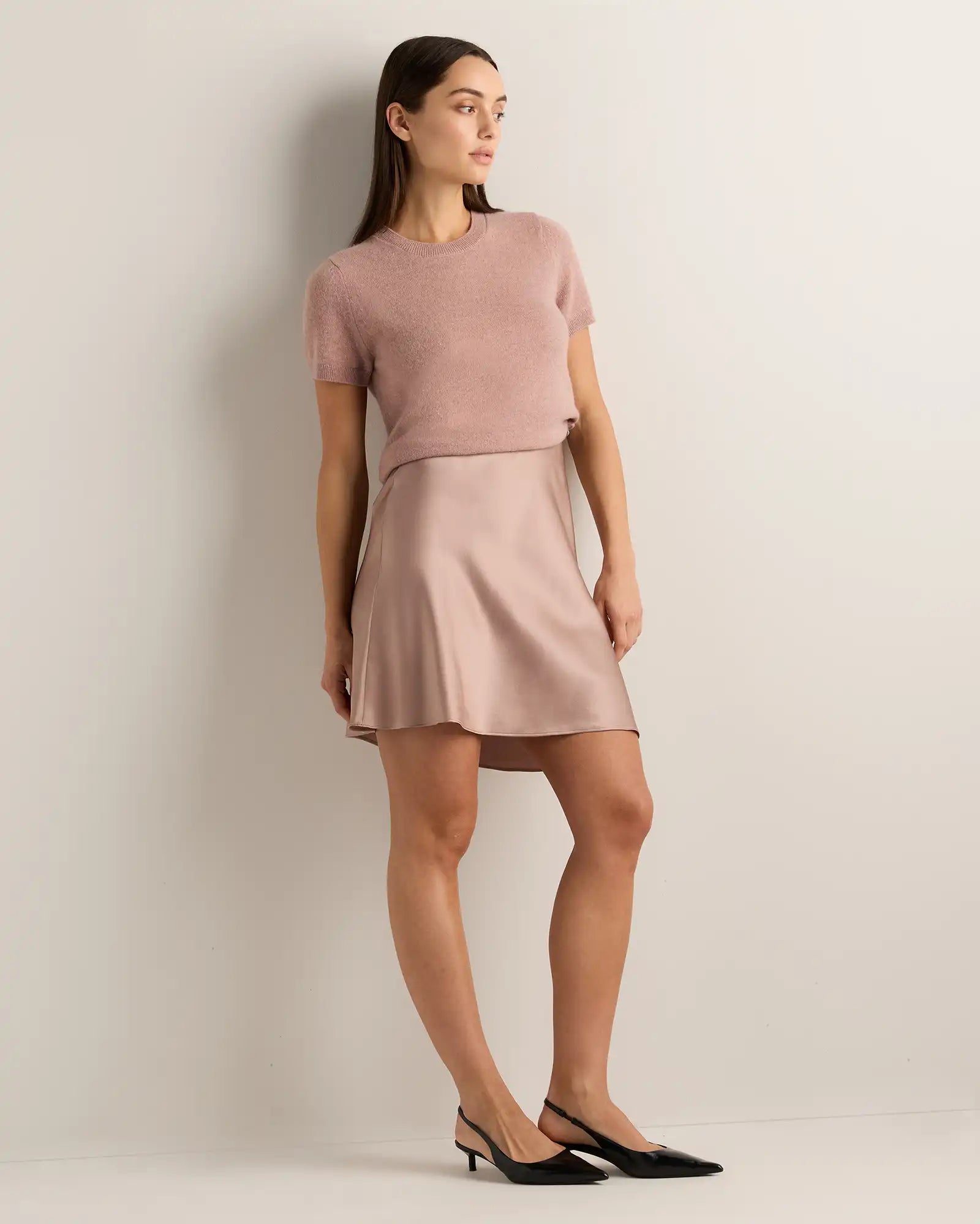 100% Washable Silk Mini Skirt