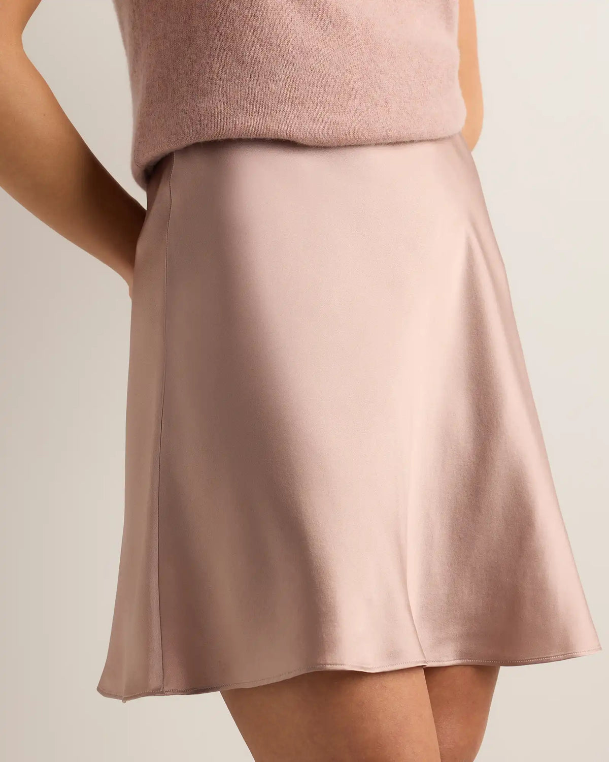 100% Washable Silk Mini Skirt