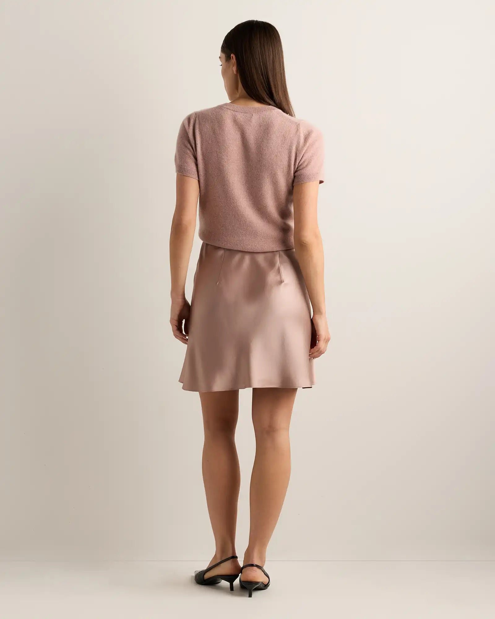 100% Washable Silk Mini Skirt