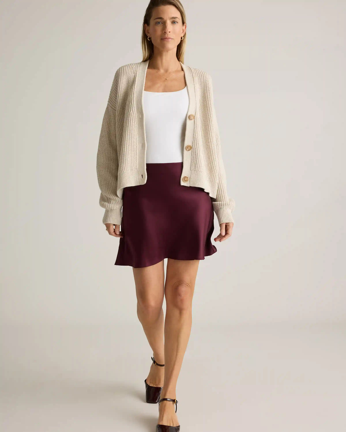 100% Washable Silk Mini Skirt