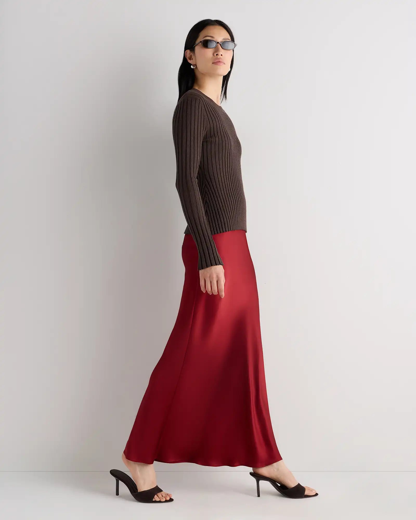 100% Washable Silk Maxi Skirt
