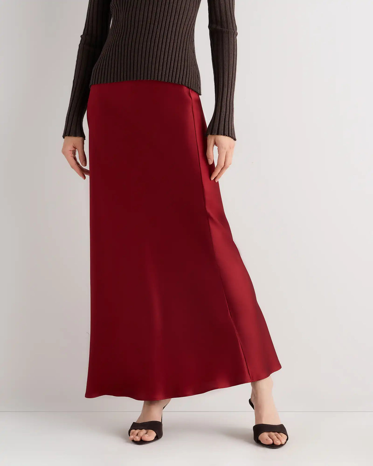 100% Washable Silk Maxi Skirt