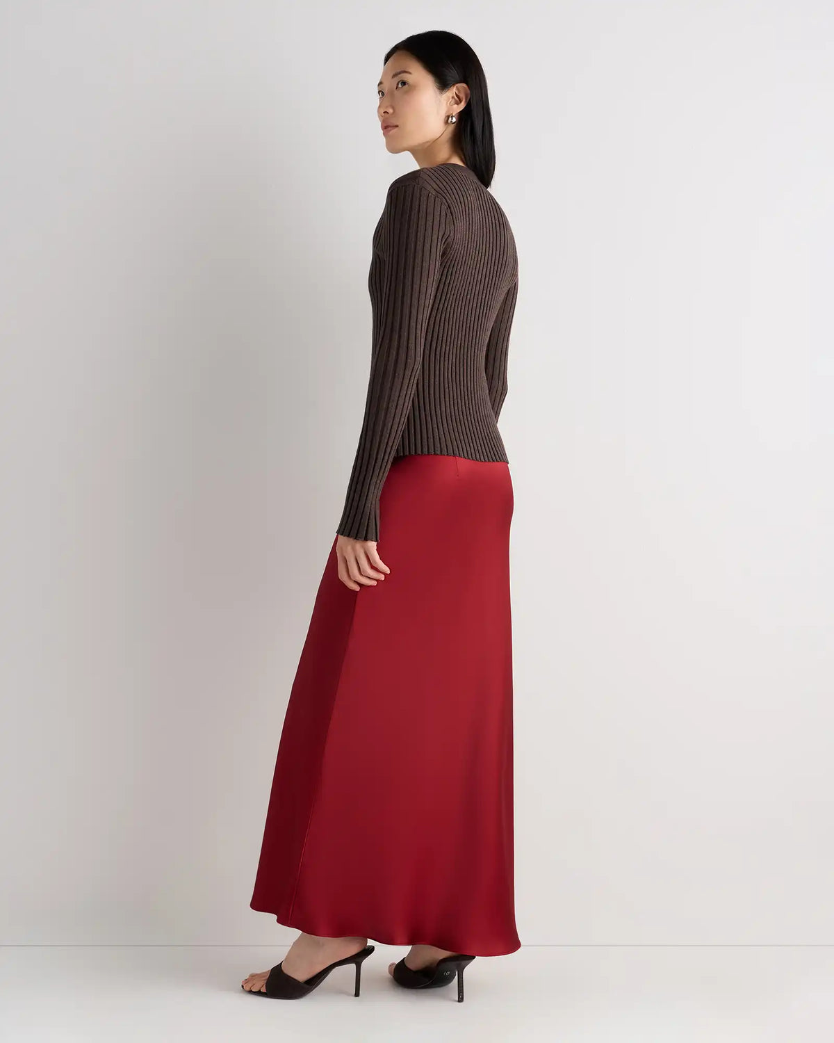 100% Washable Silk Maxi Skirt