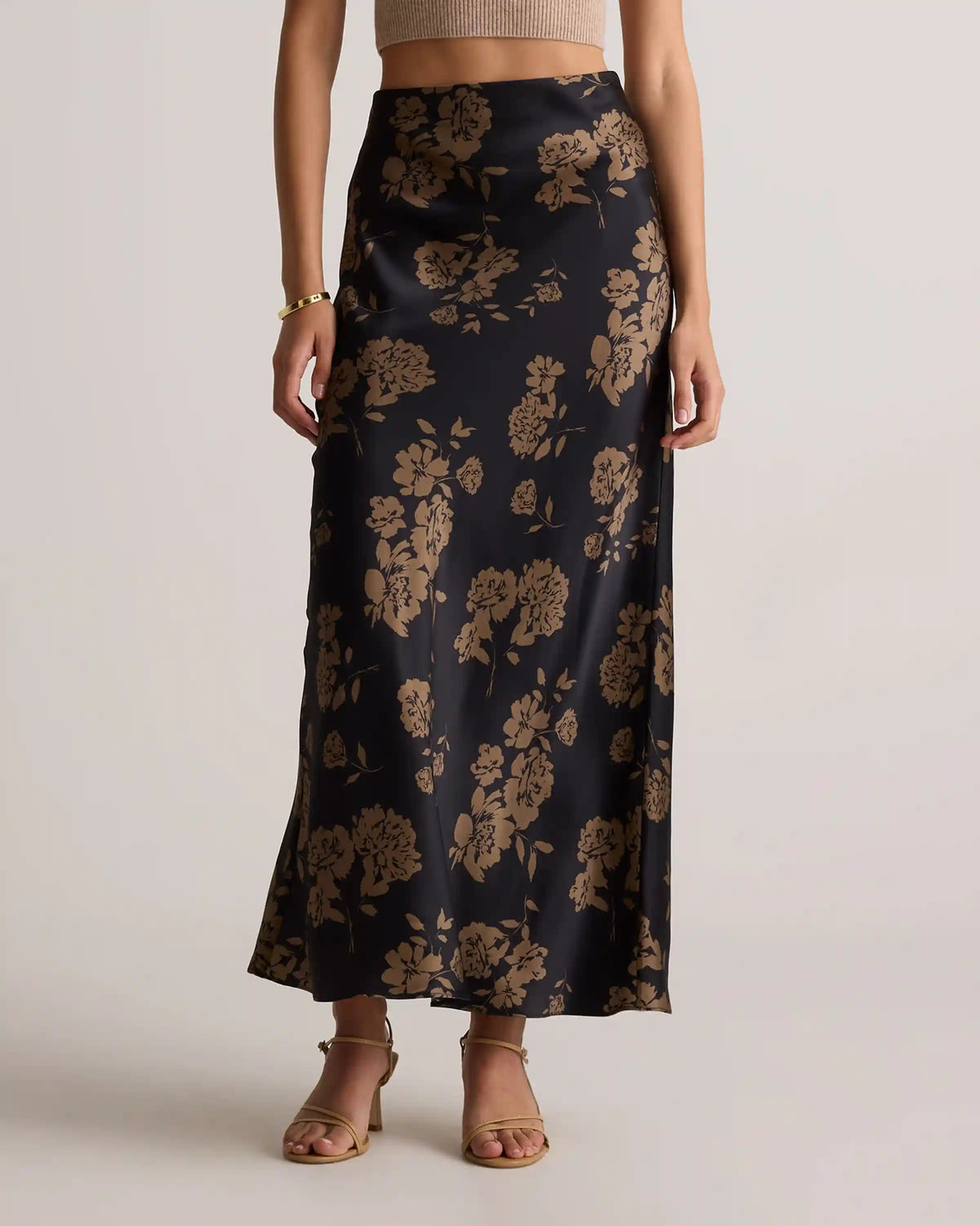 100% Washable Silk Maxi Skirt