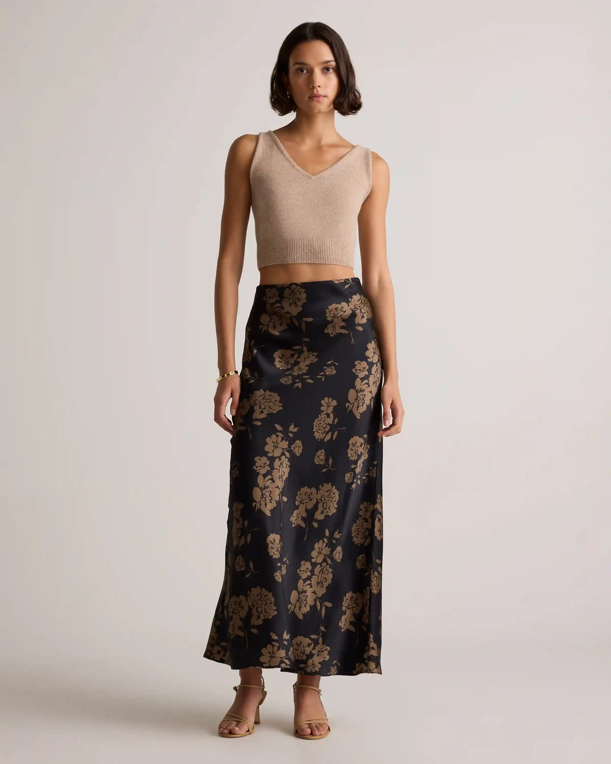100% Washable Silk Maxi Skirt