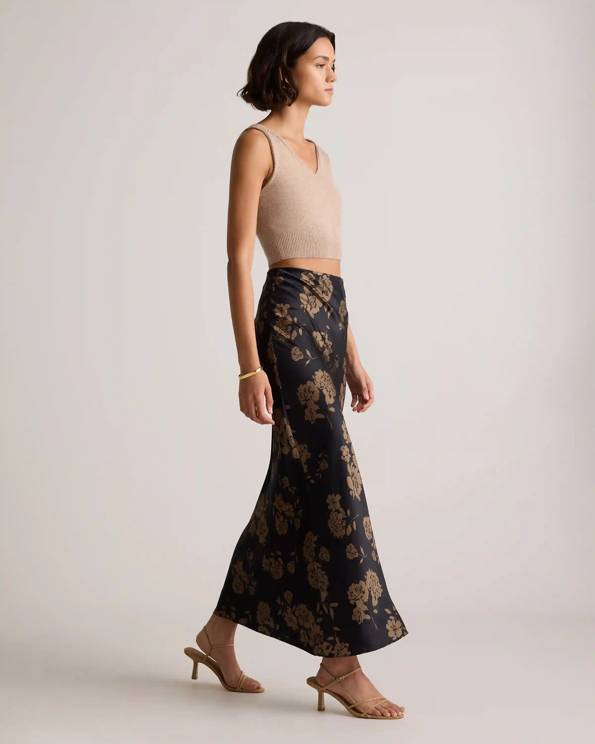 100% Washable Silk Maxi Skirt