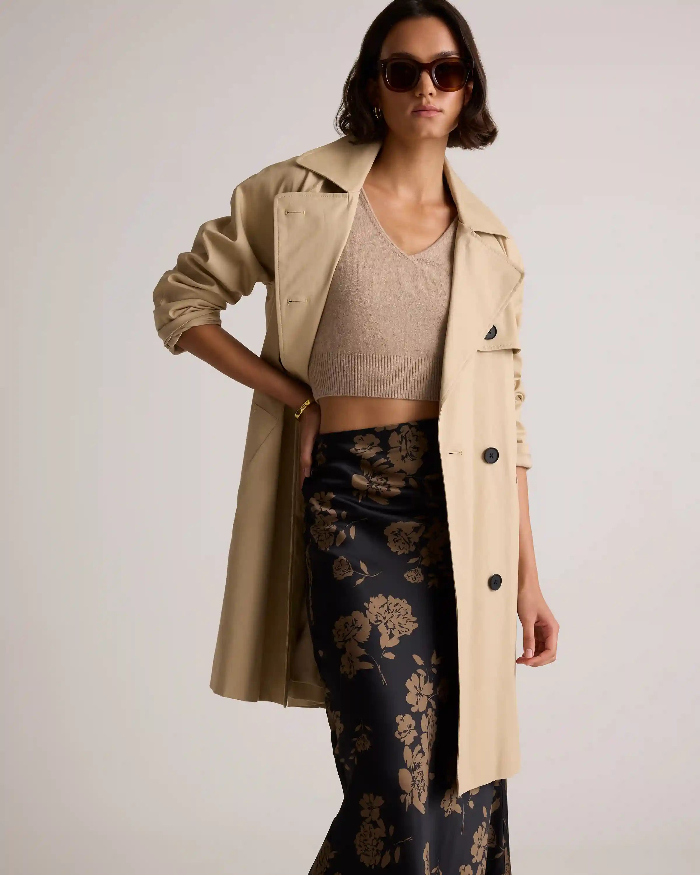 100% Washable Silk Maxi Skirt